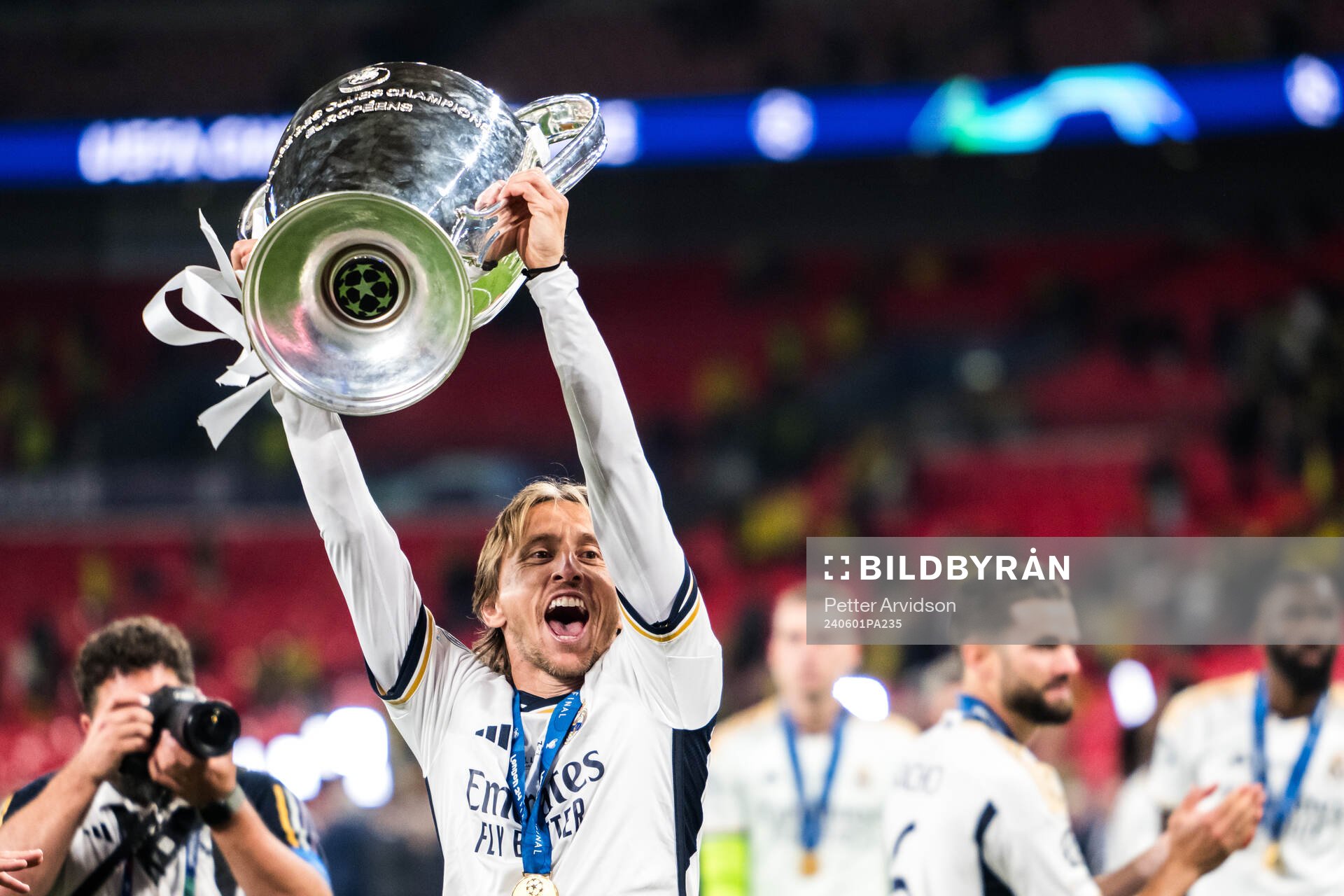 Luka Modric of Real Madrid celebrates
