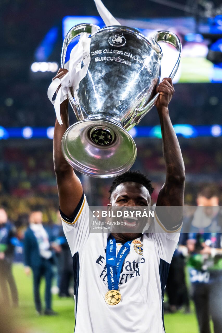 Vinicius Junior of Real Madrid celebrates
