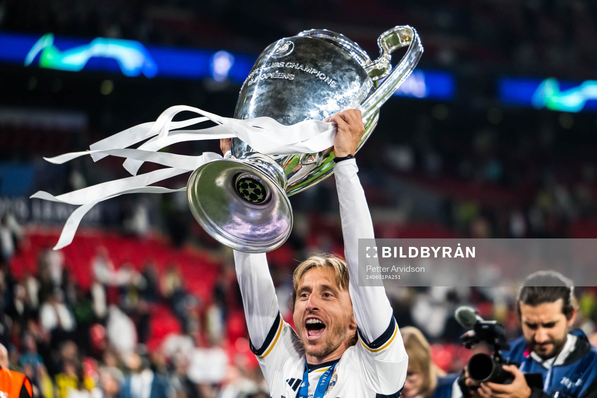 Luka Modric of Real Madrid celebrates