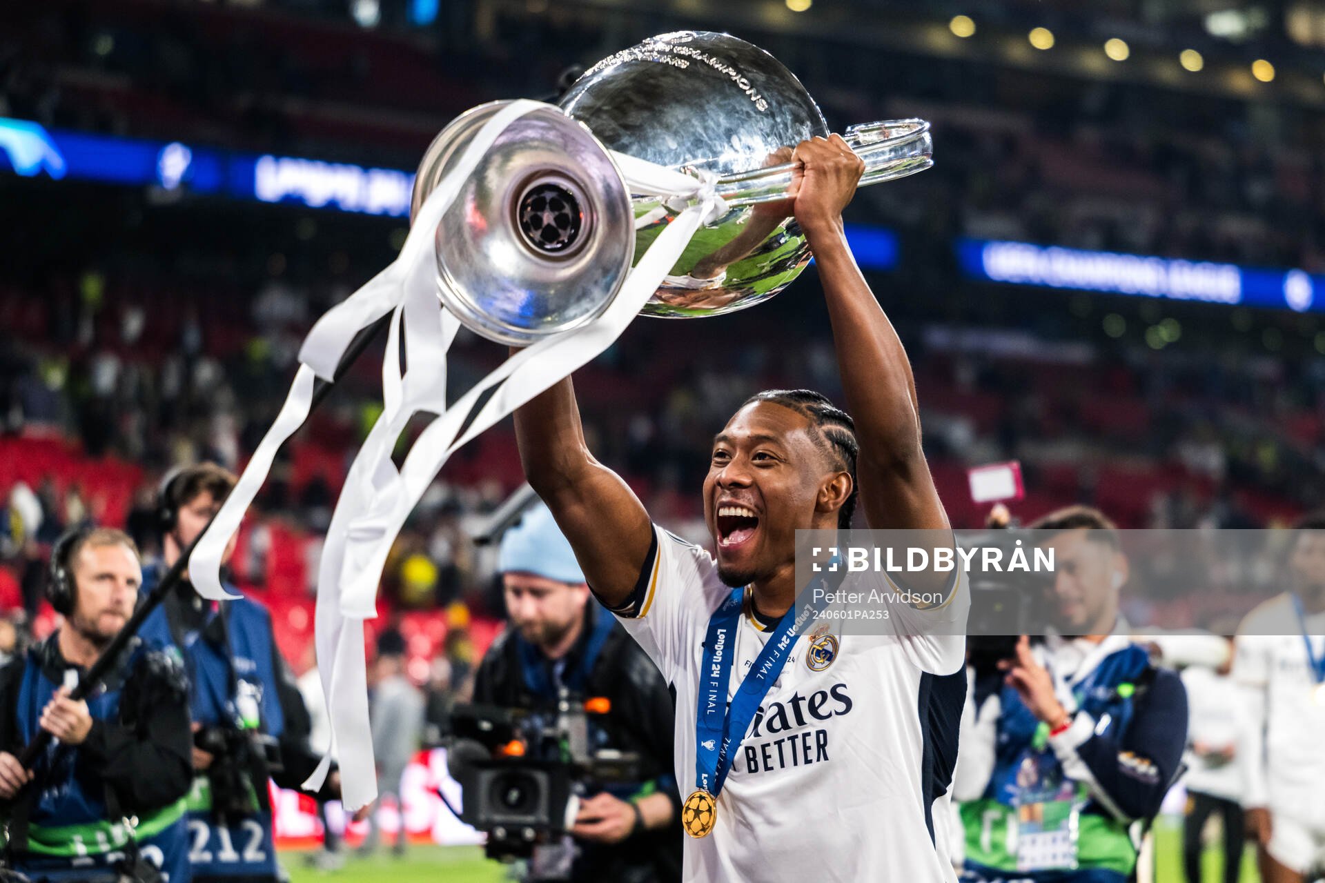 David Alaba of Real Madrid celebrates