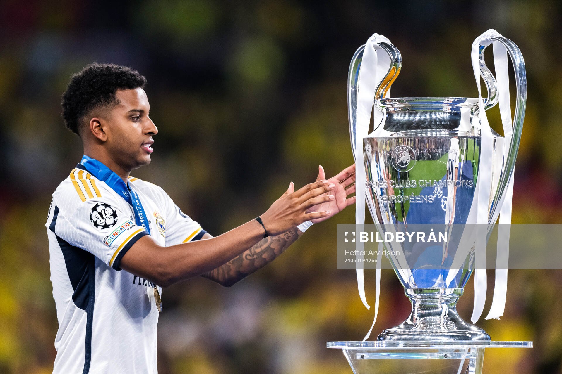 Rodrygo of Real Madrid celebrates