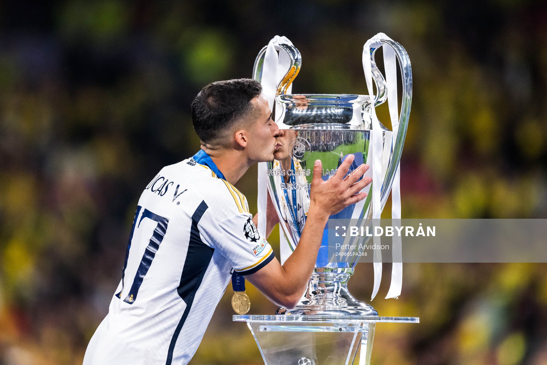 Lucas Vazquez of Real Madrid celebrates