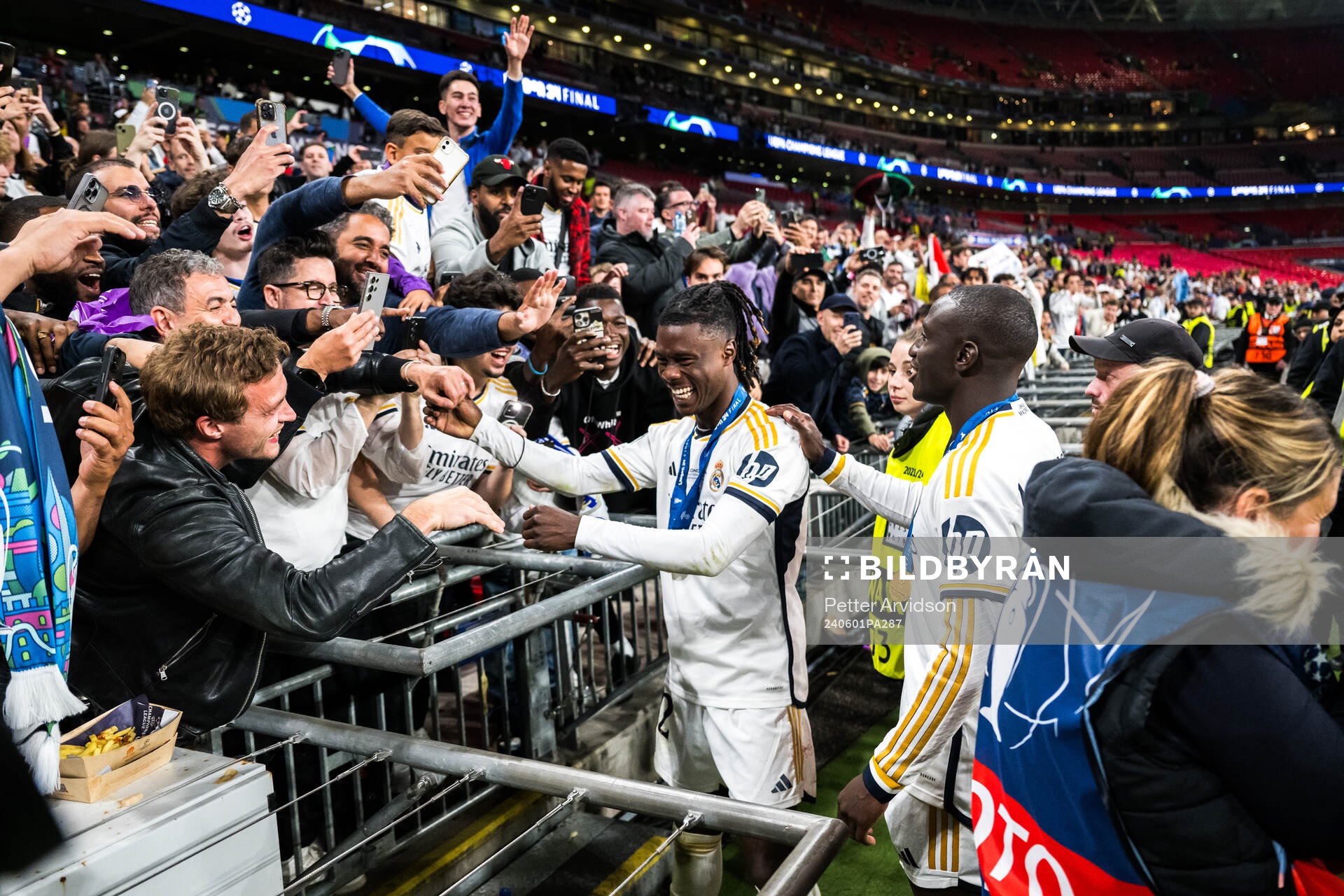 Eduardo Camavinga of Real Madrid celebrates