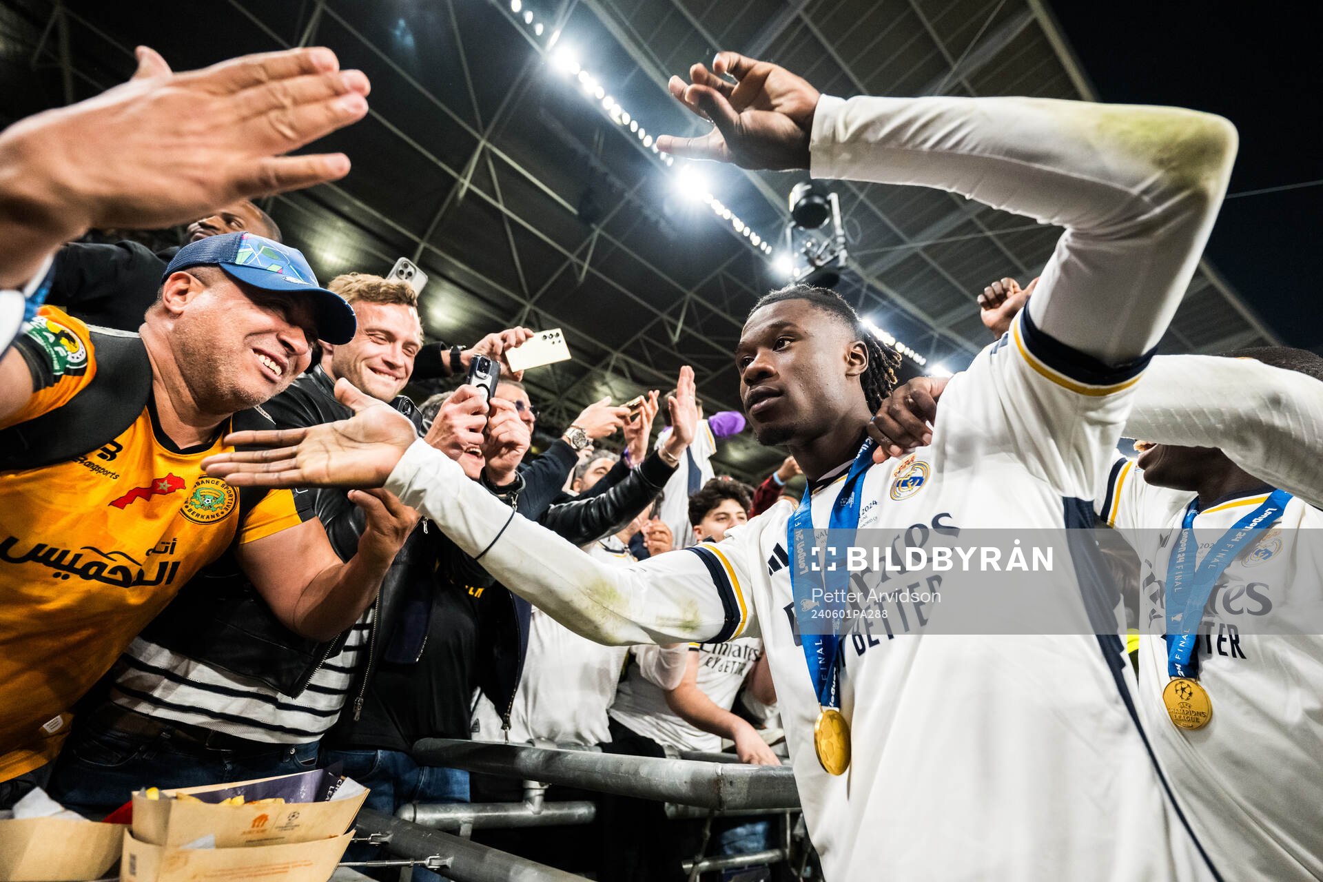Eduardo Camavinga of Real Madrid celebrates
