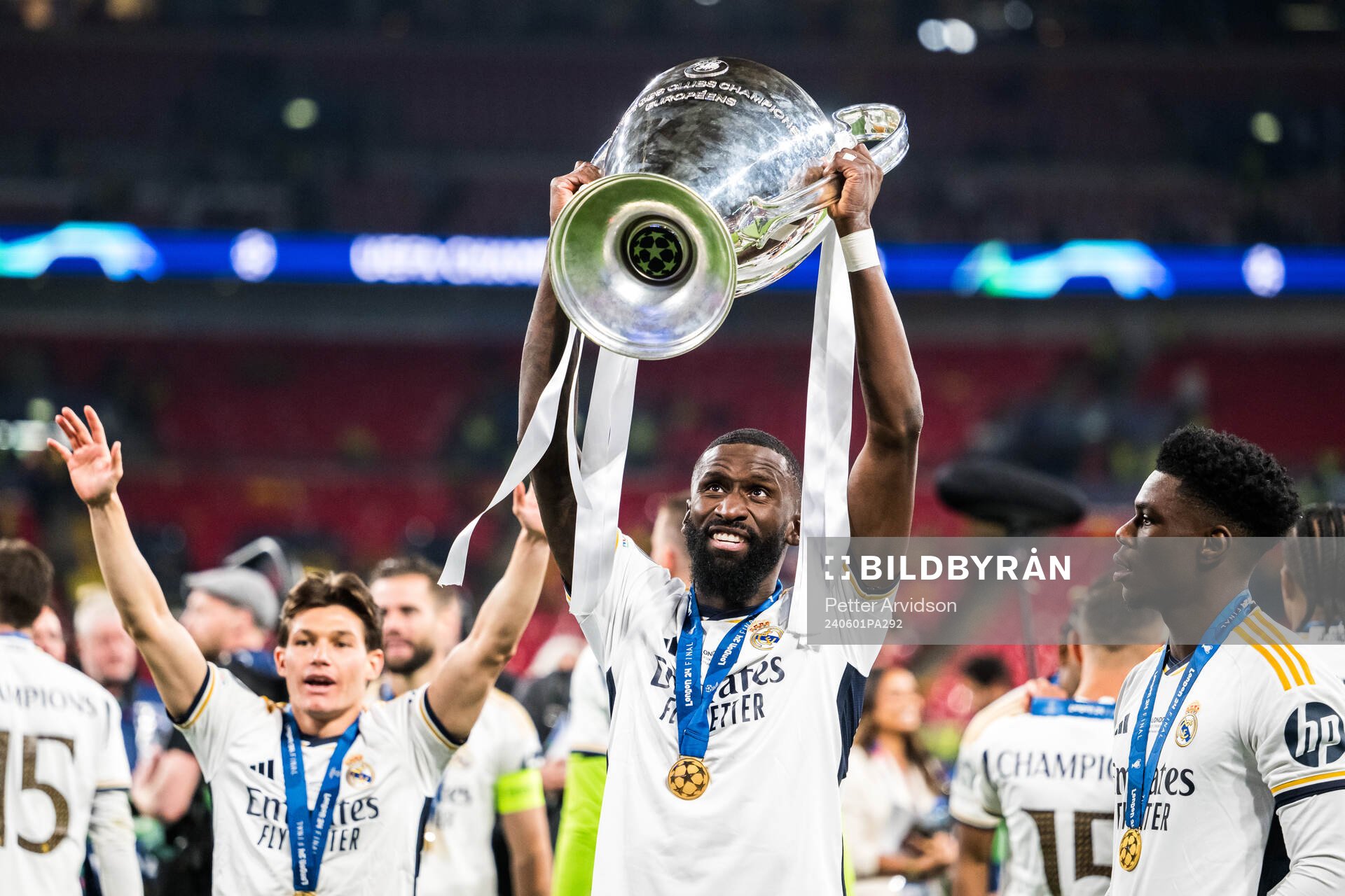 Antonio Rudiger of Real Madrid celebrates