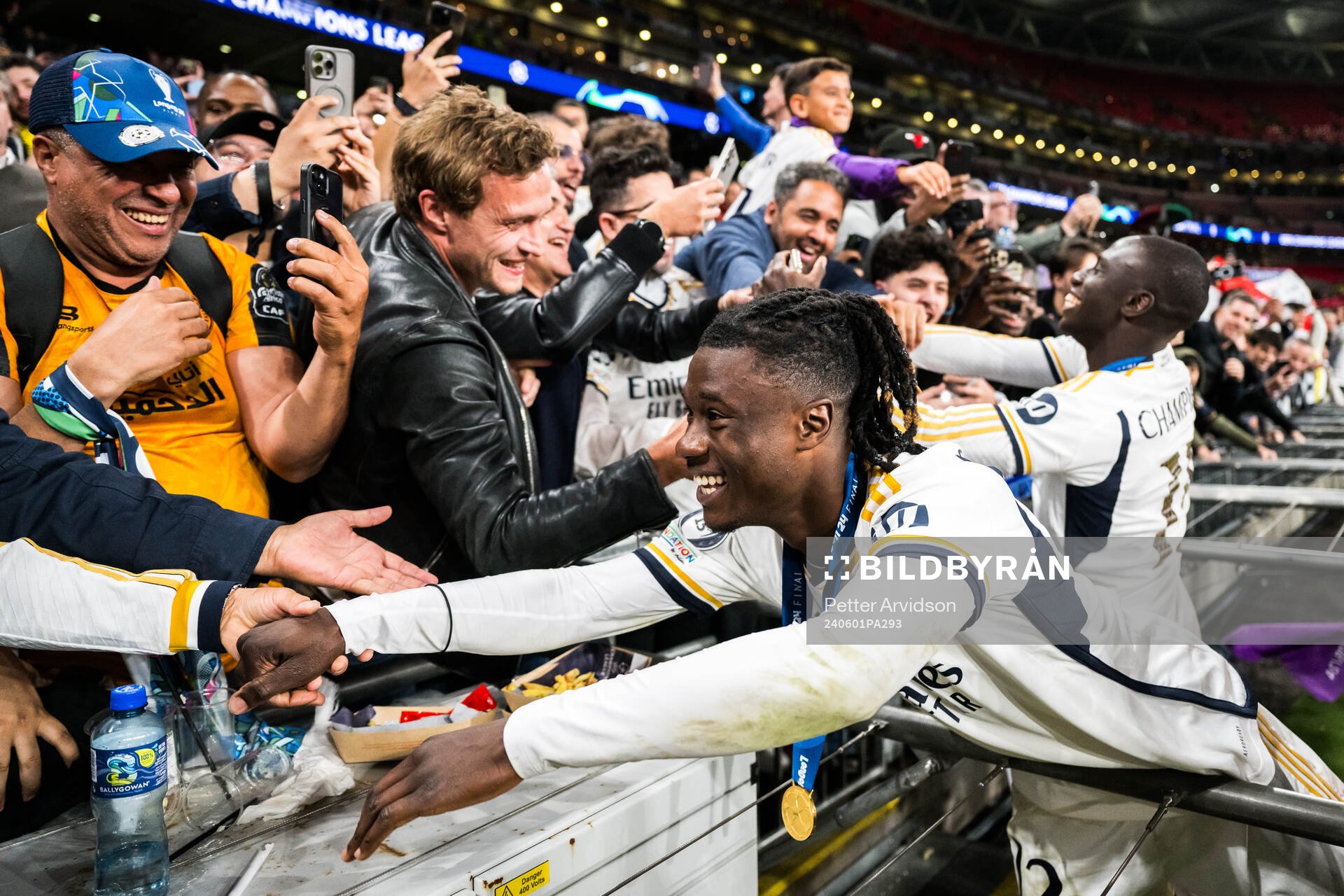 Eduardo Camavinga of Real Madrid celebrates