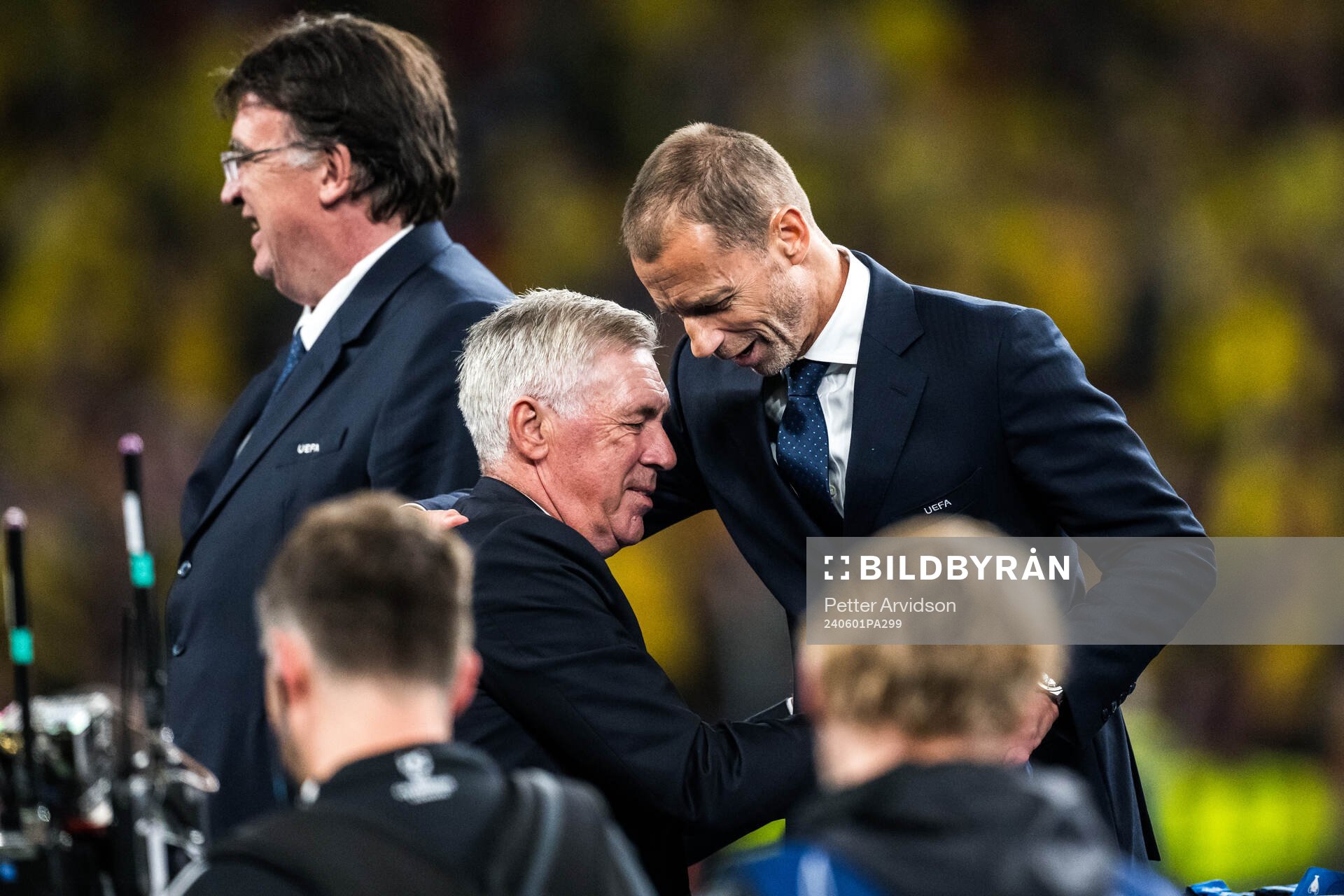 Head coach Carlo Ancelotti of Real Madrid and UEFA