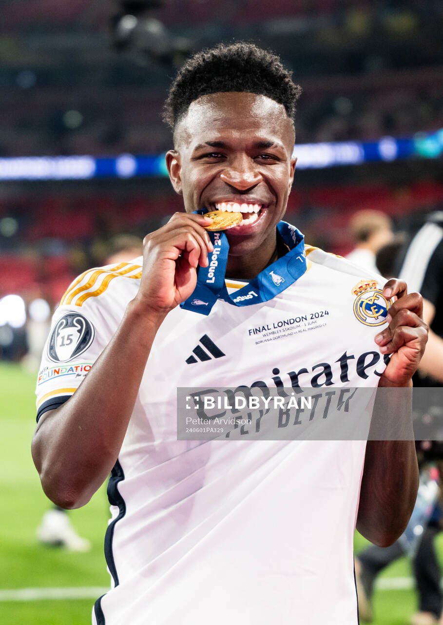 Vinicius Junior of Real Madrid celebrates