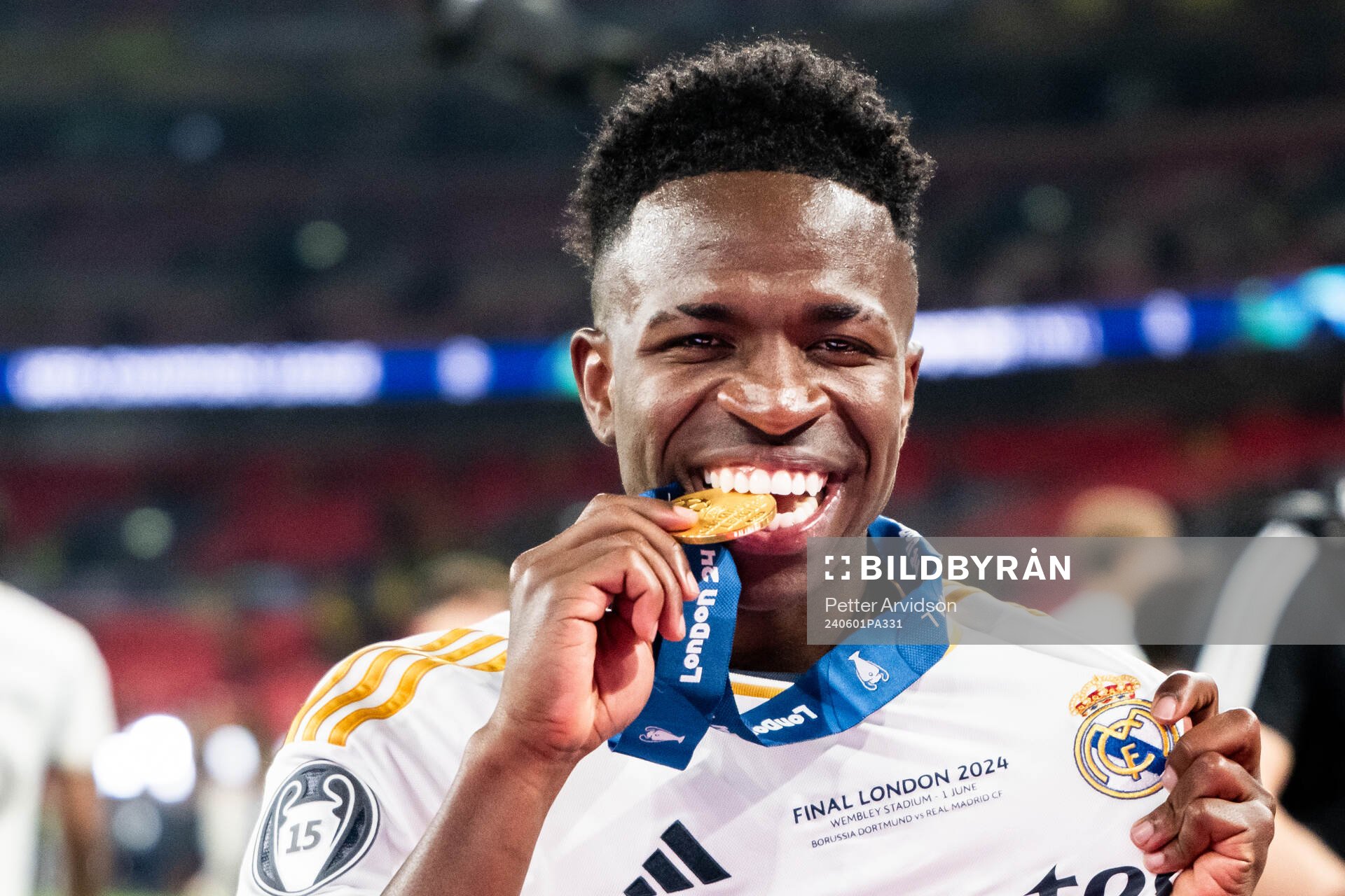 Vinicius Junior of Real Madrid celebrates