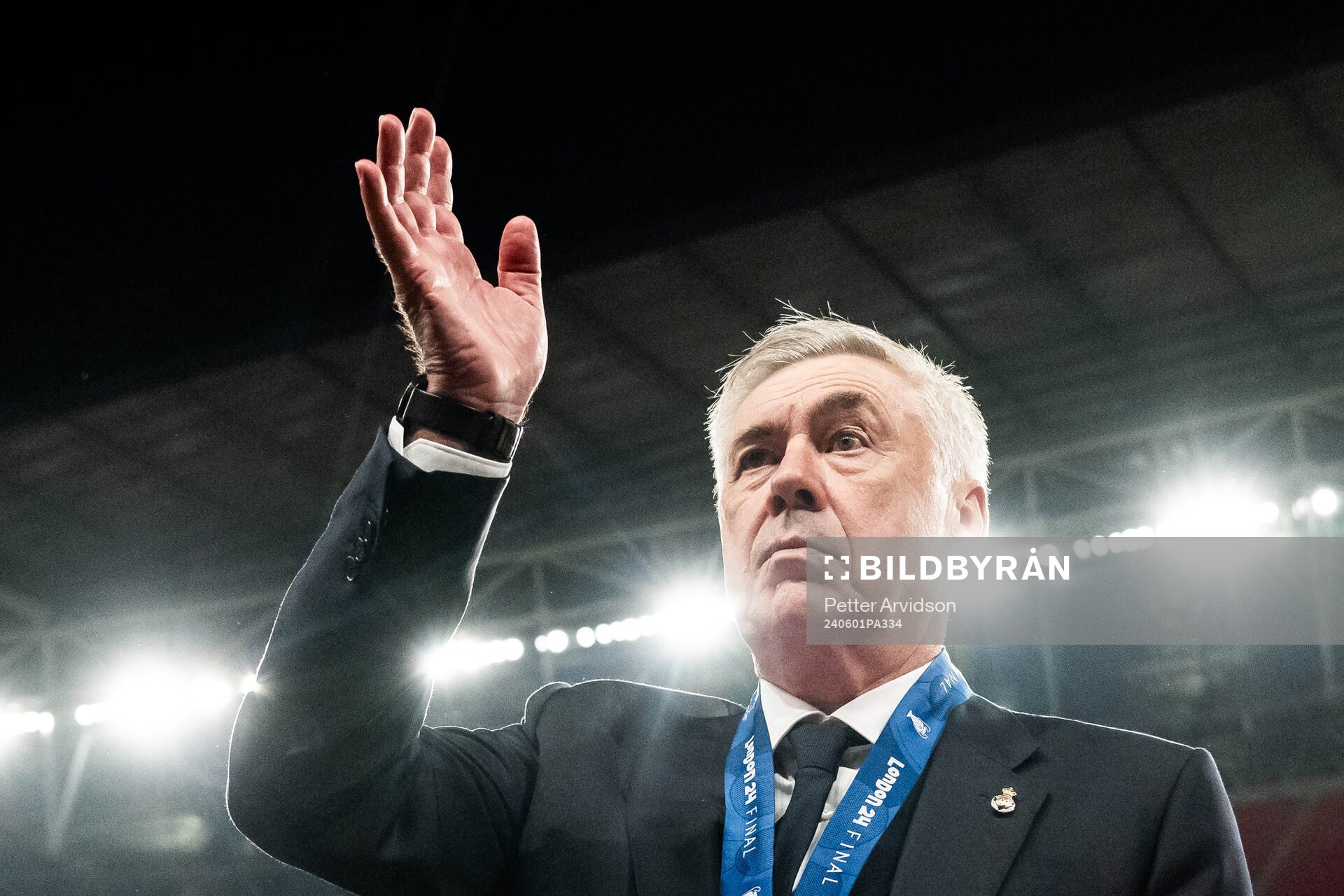 Head coach Carlo Ancelotti of Real Madrid