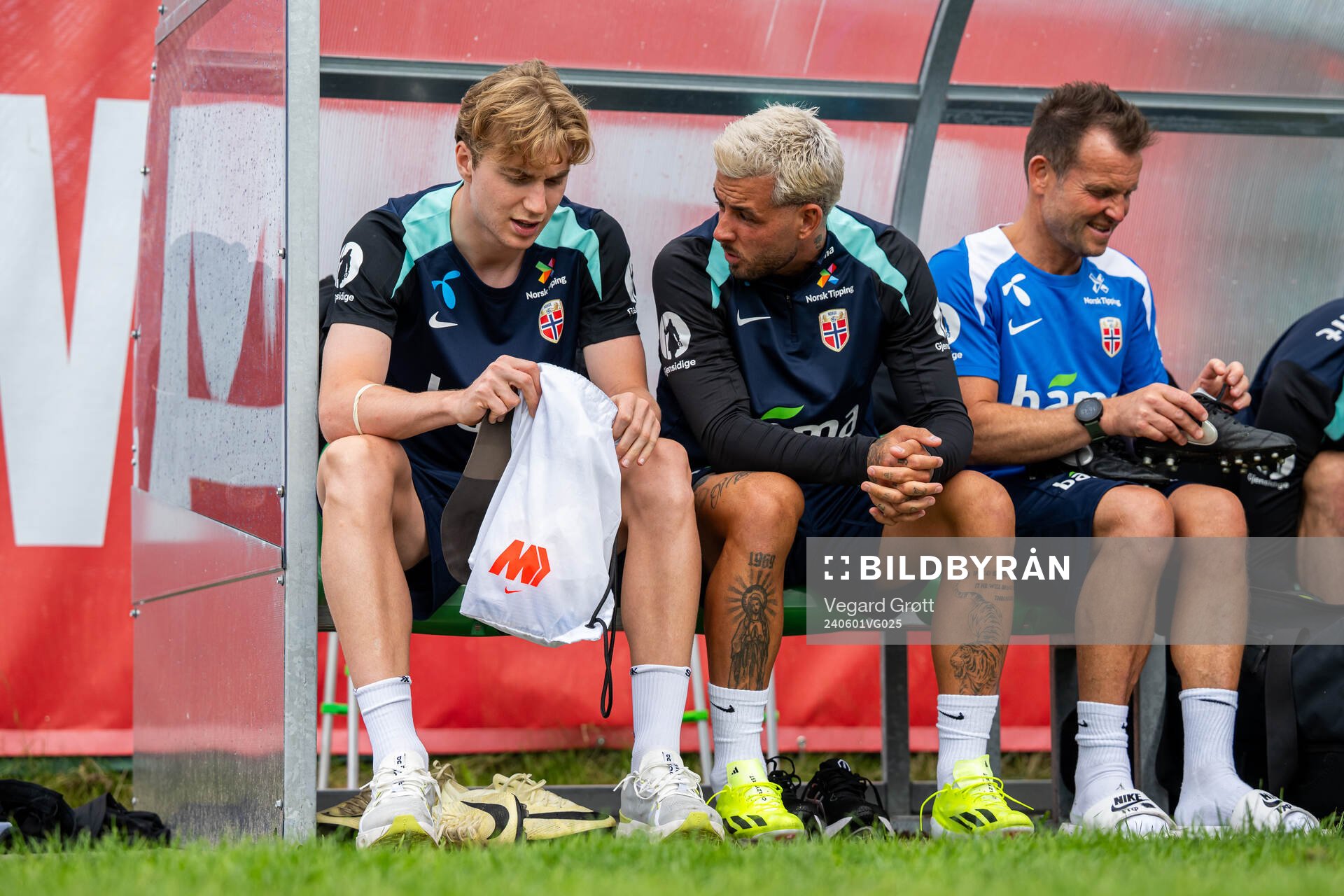 Kristian Thorstvedt and Aron Dønnum of the Norwegian