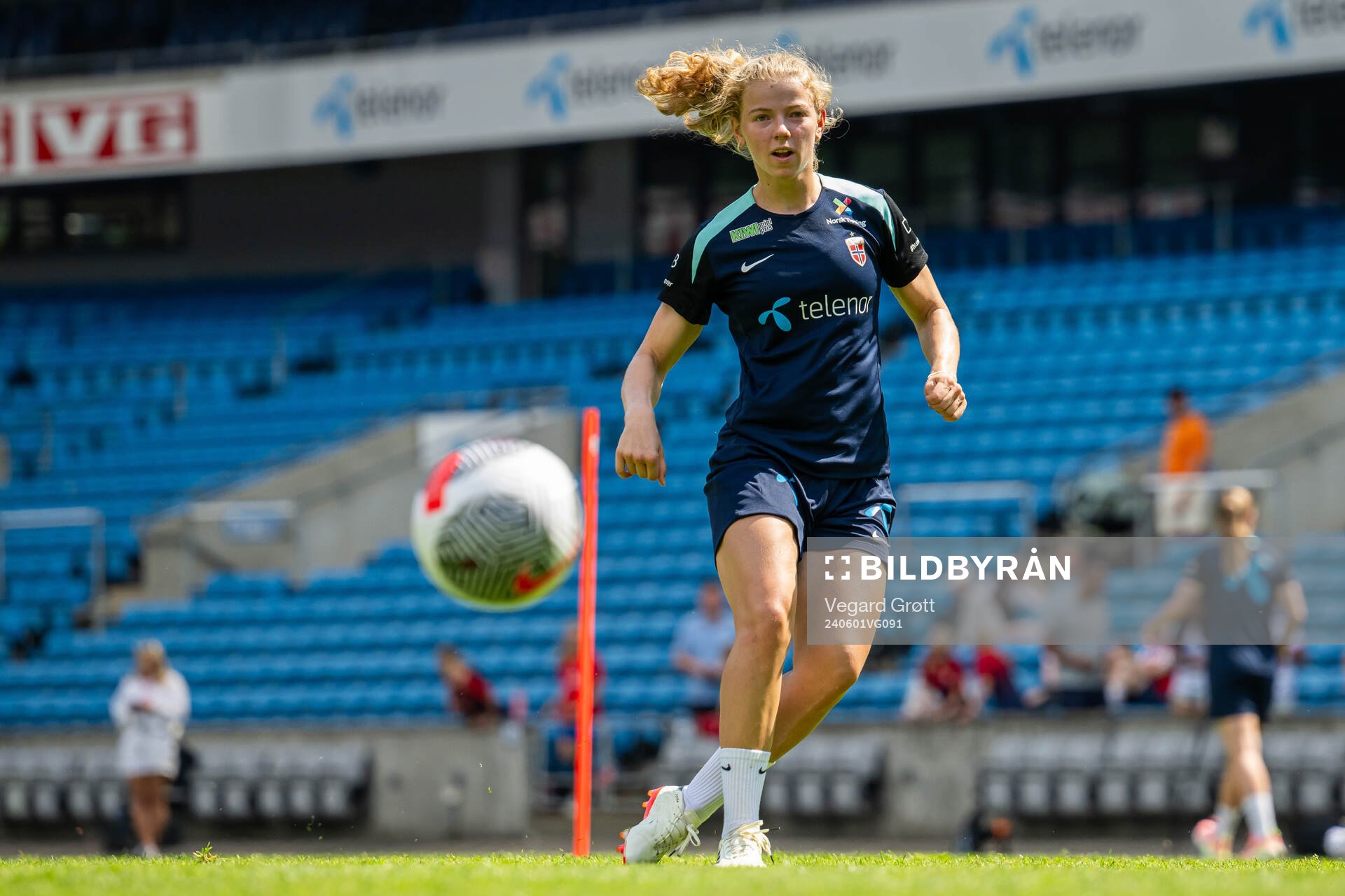 Justine Kielland of the Norwegian women's national football