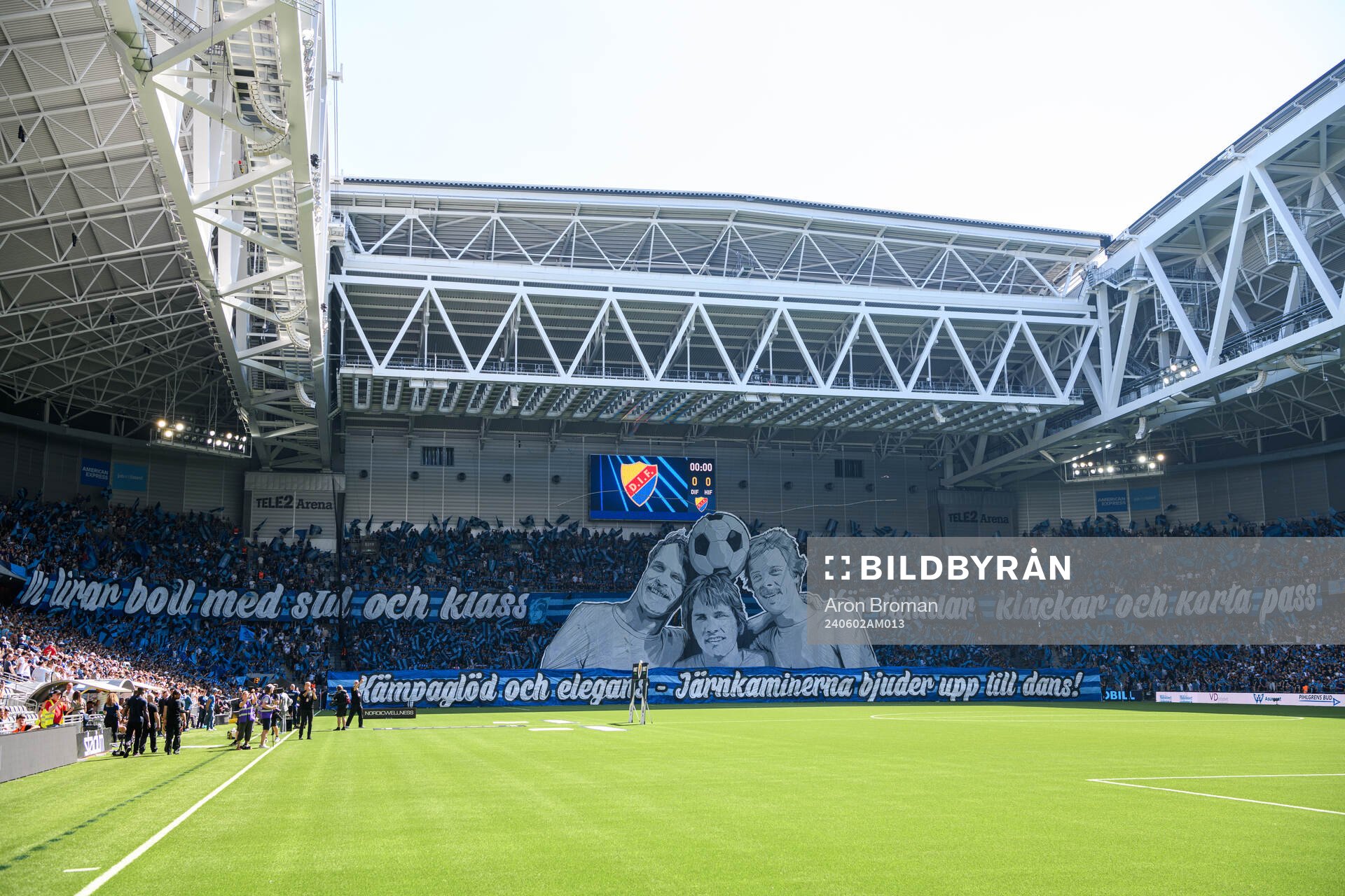 Djurgårdens med tifo