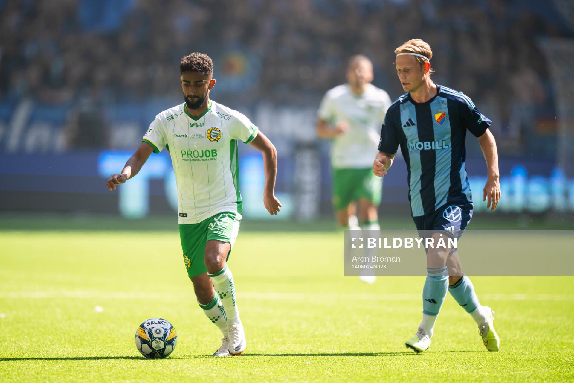 Hammarbys Tesfaldet Tekie och Djurgårdens Tobias Gulliksen