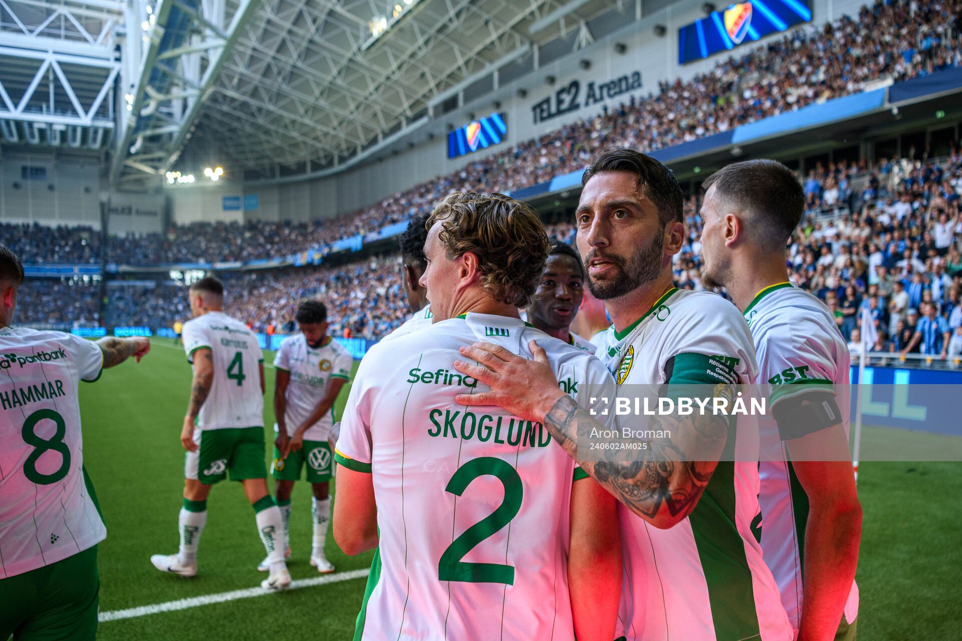 Hammarbys Nahir Besara jublar