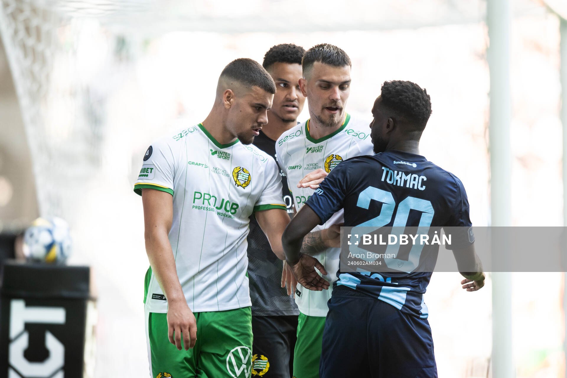 Hammarbys Edvin Kurtulus och Pavle Vagic mot Djurgårdens