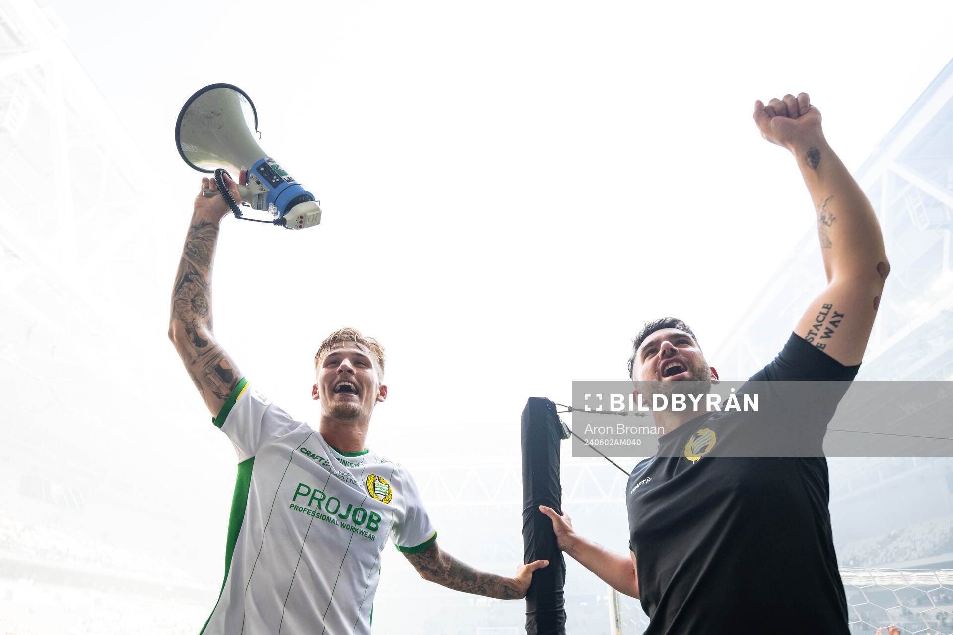 Hammarbys Fredrik Hammar jublar