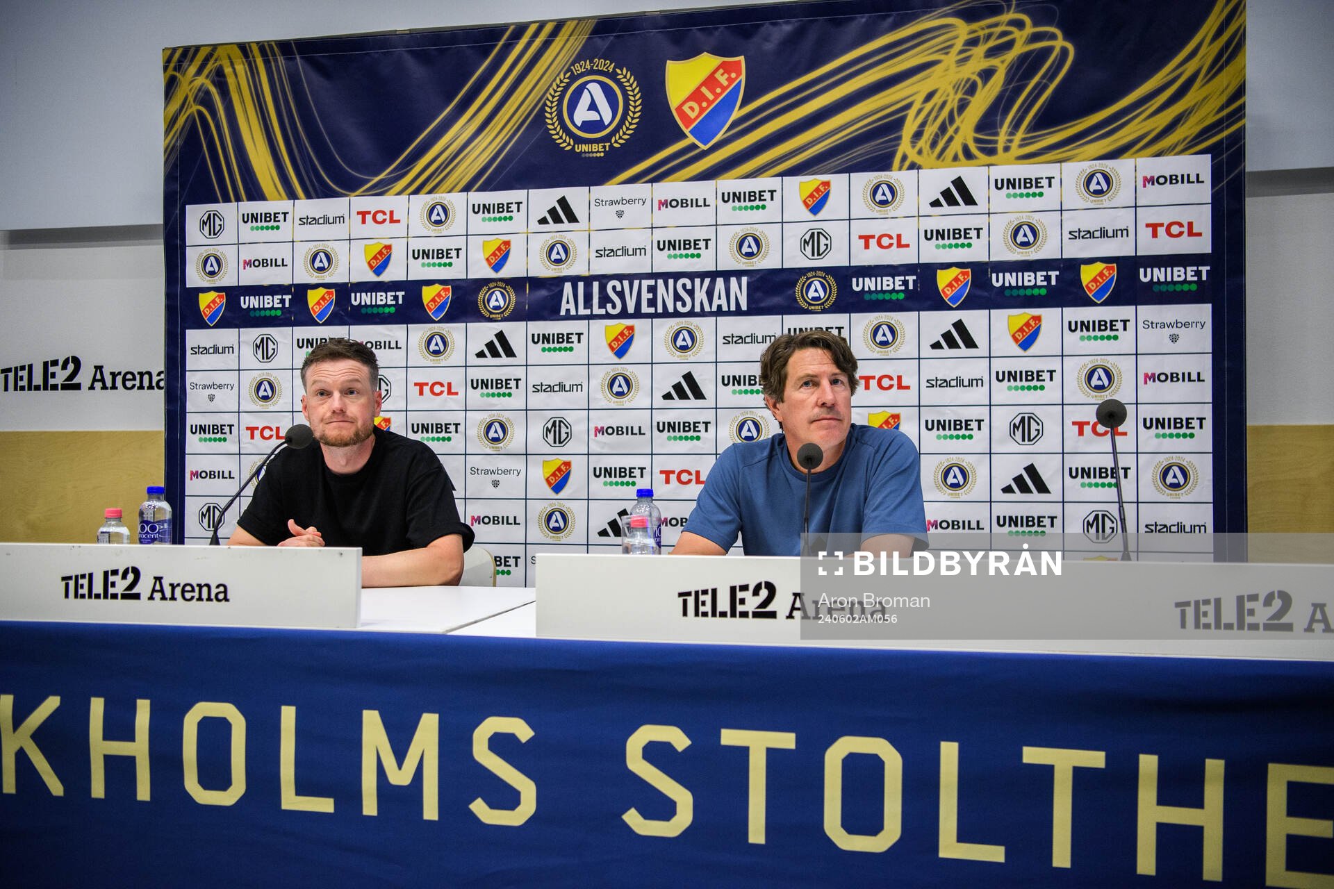 Hammarbys tränare Kim Hellberg och Djurgårdens tränare