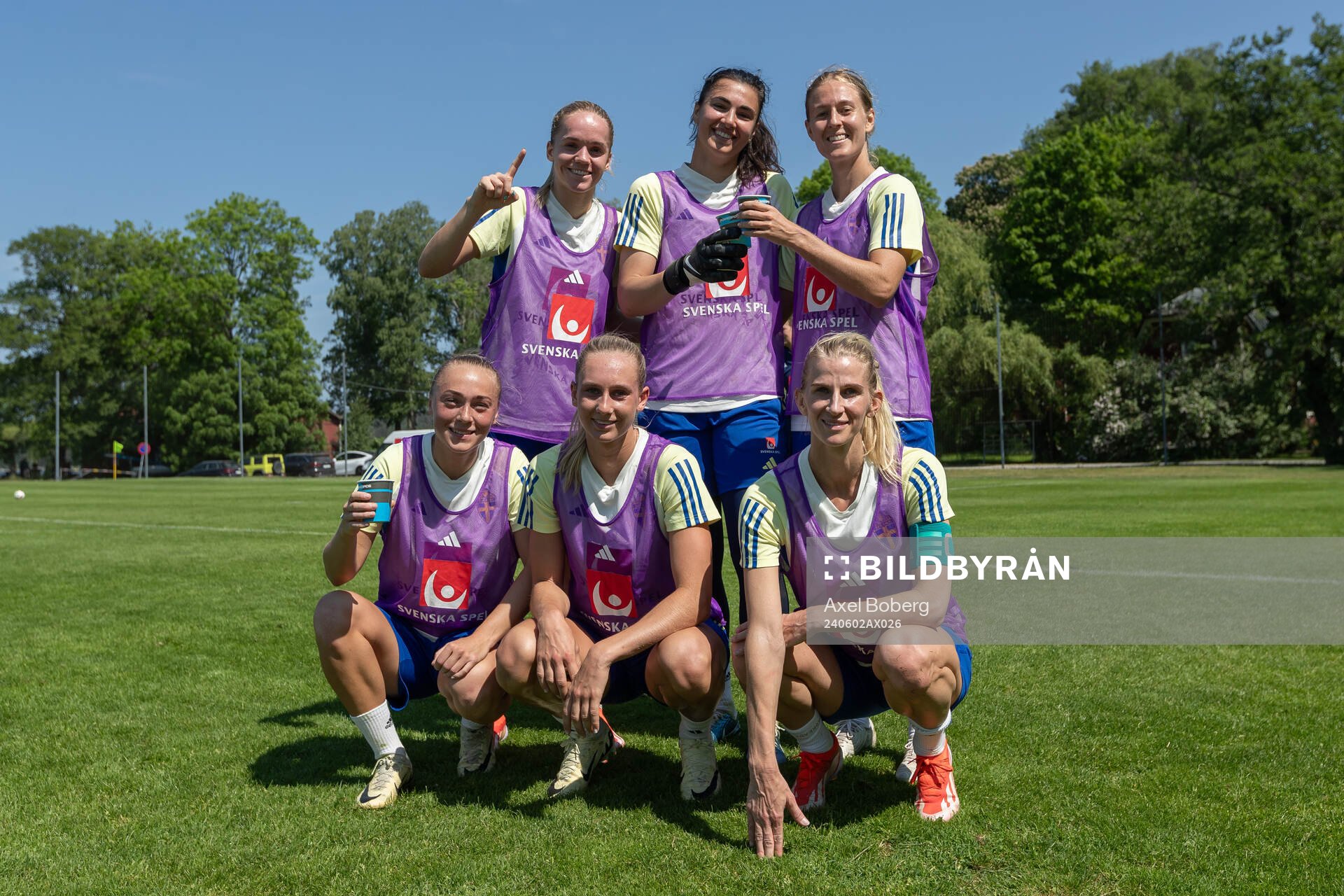 Hanna Lundqvist, goalkeeper Zecira Musovic, Emma Östlund,