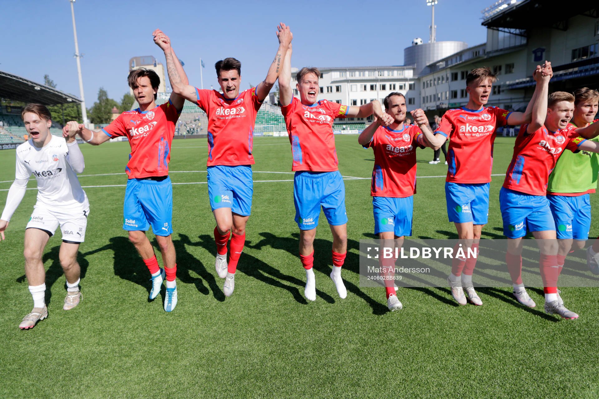 Helsingborg spelare jublar