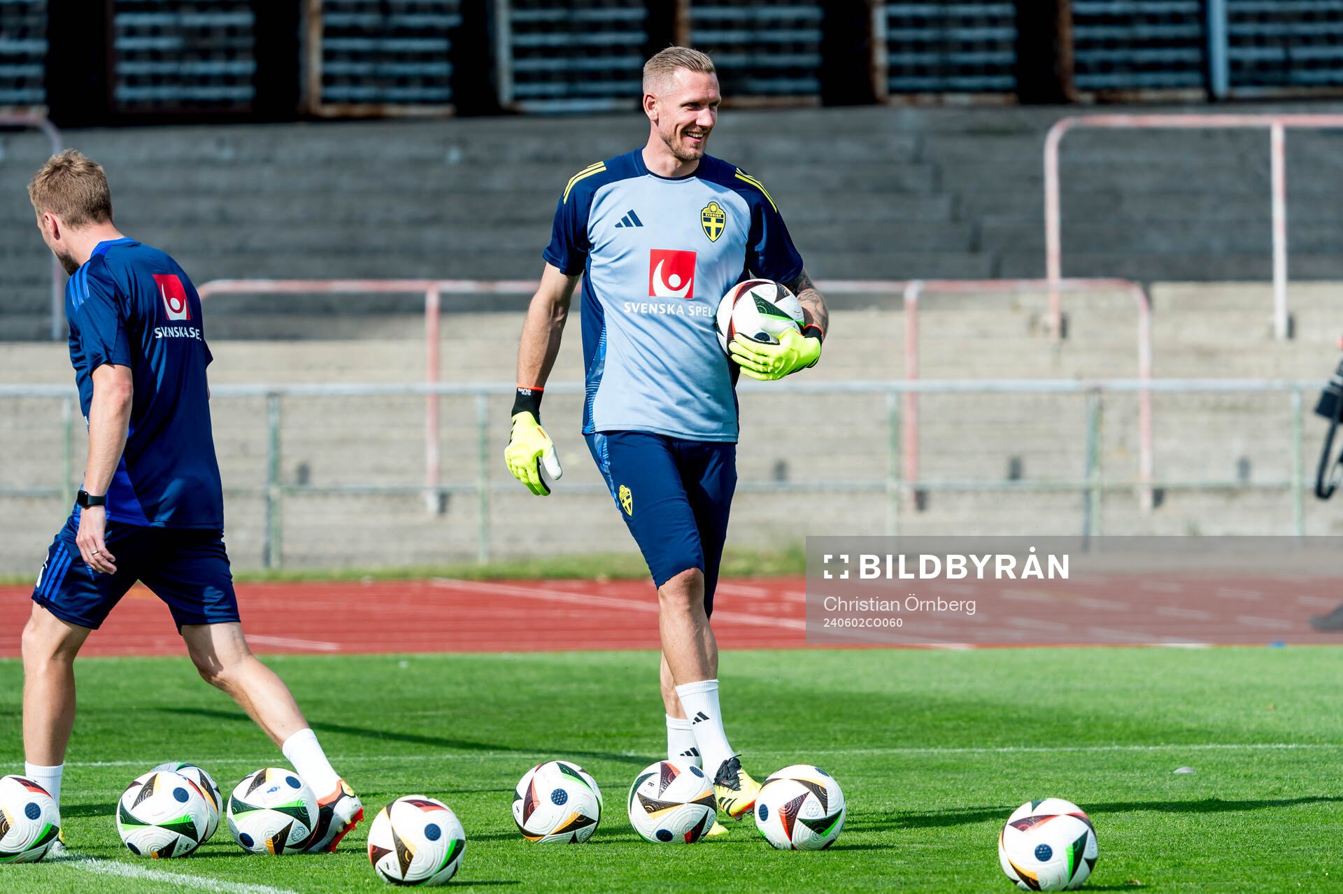 Goalkeeper Robin Olsen of Sweden