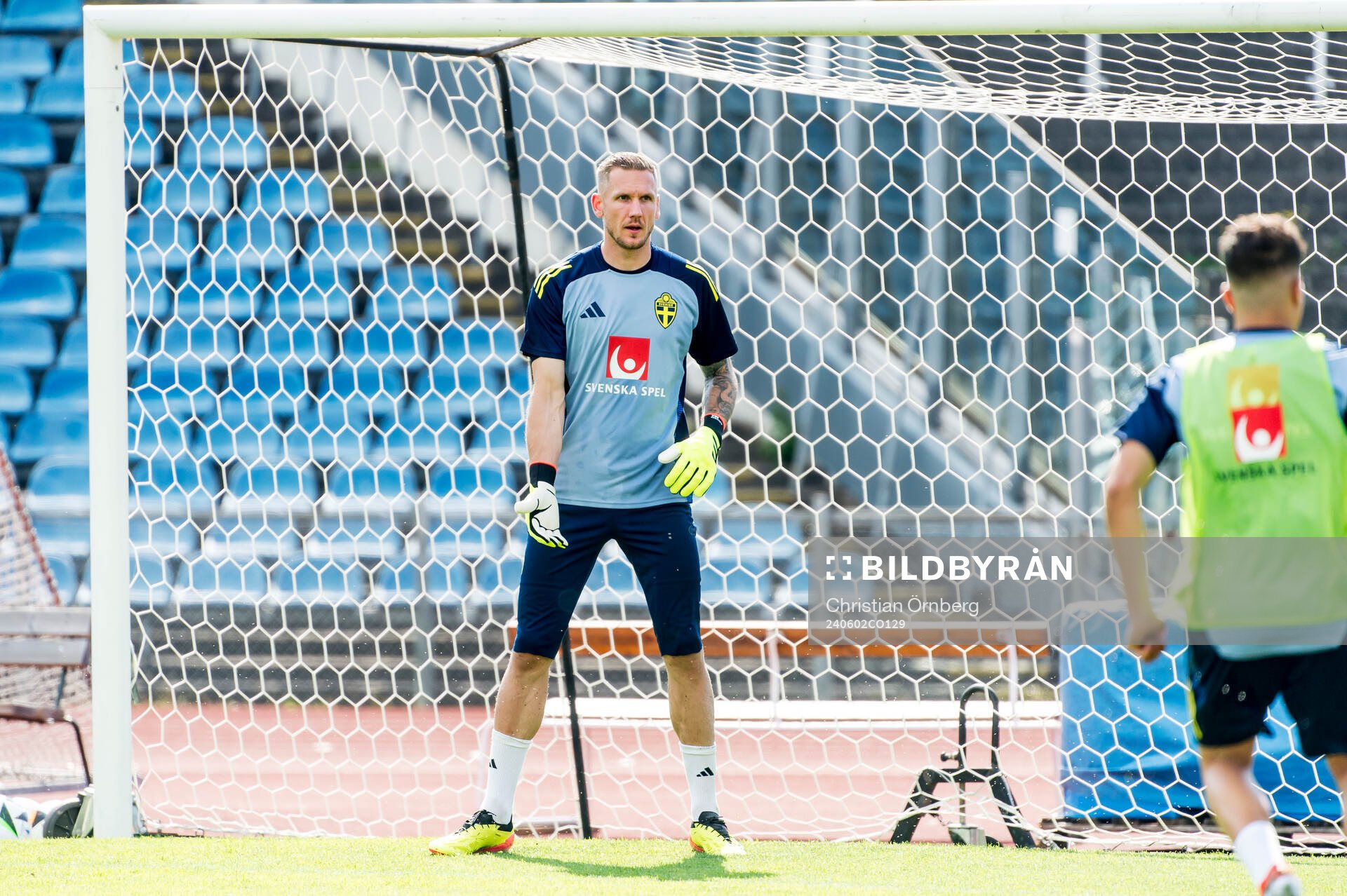 Goalkeeper Robin Olsen of Sweden