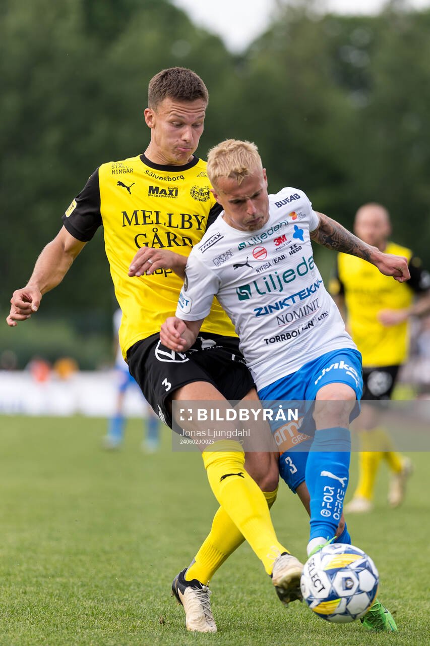 Mjällbys Arvid Brorsson och Värnamos Viktor Bergh