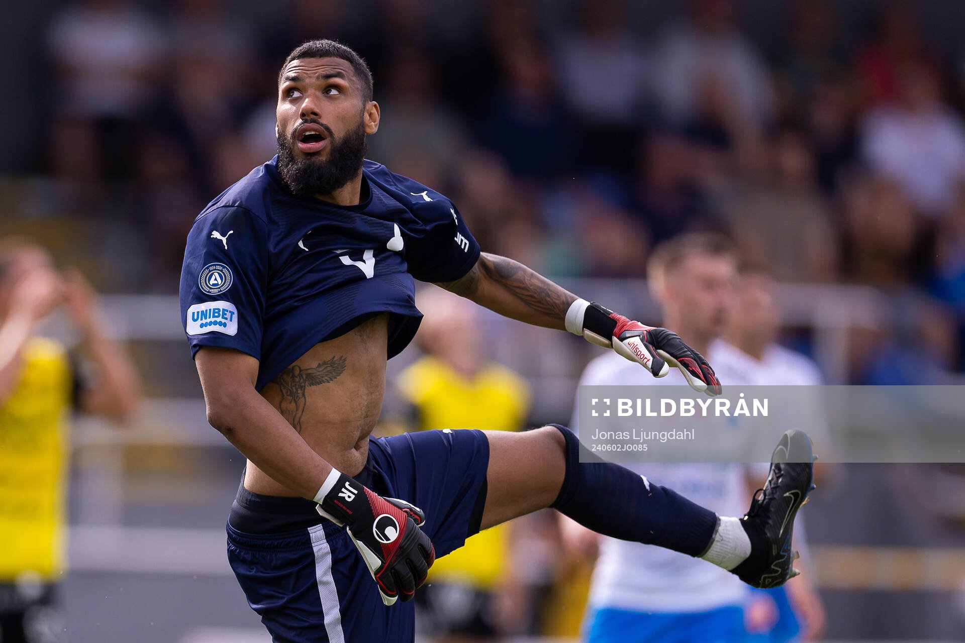 Värnamos målvakt Jonathan Ursin Rasheed