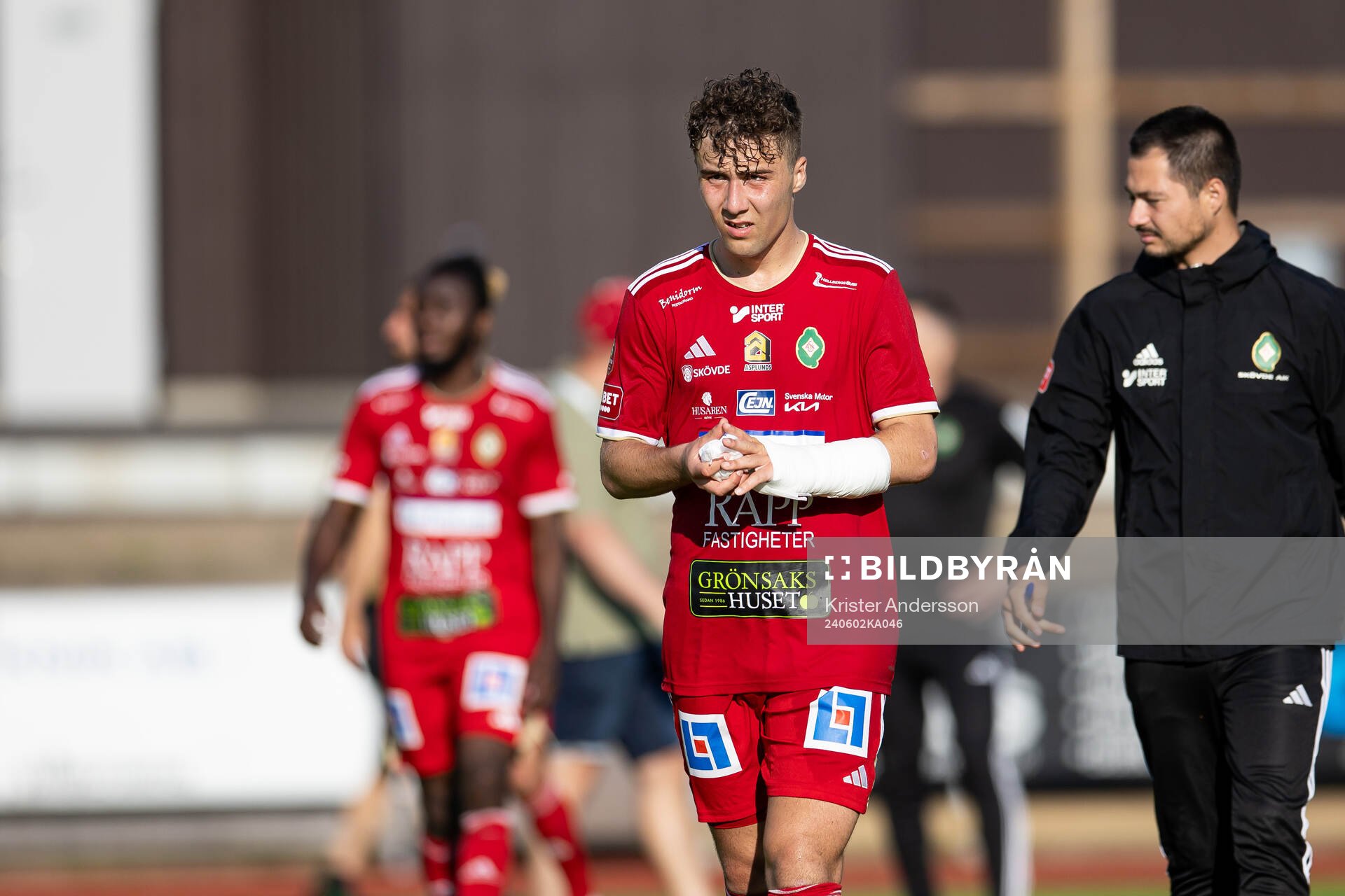 Skövde AIKs Filip Drinic deppar