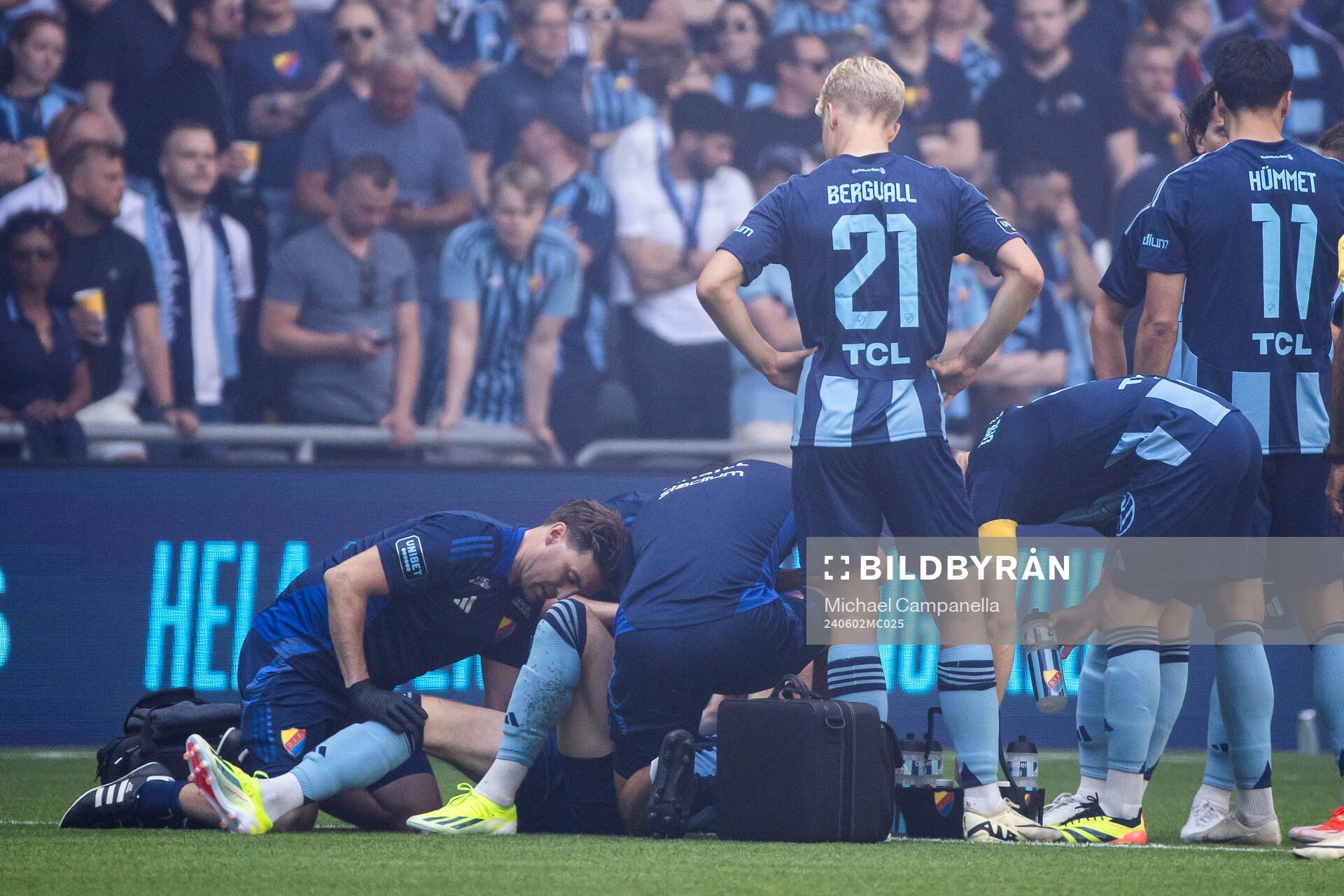 Djurgårdens Piotr Johansson får vård