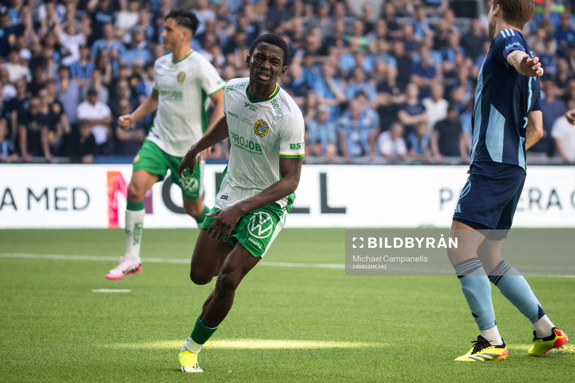 Hammarbys Bouzomana Toure jublar