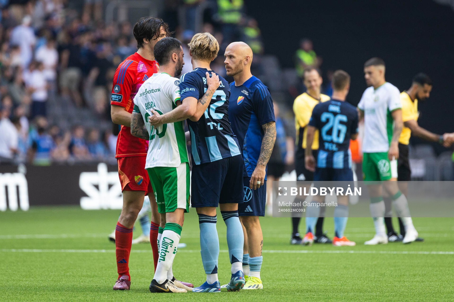 Hammarbys Nahir Besara och Djurgårdens Theo Bergvall