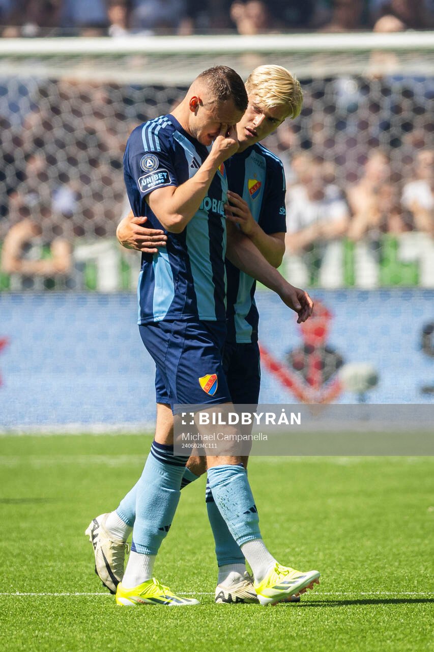 Djurgårdens Piotr Johansson deppar