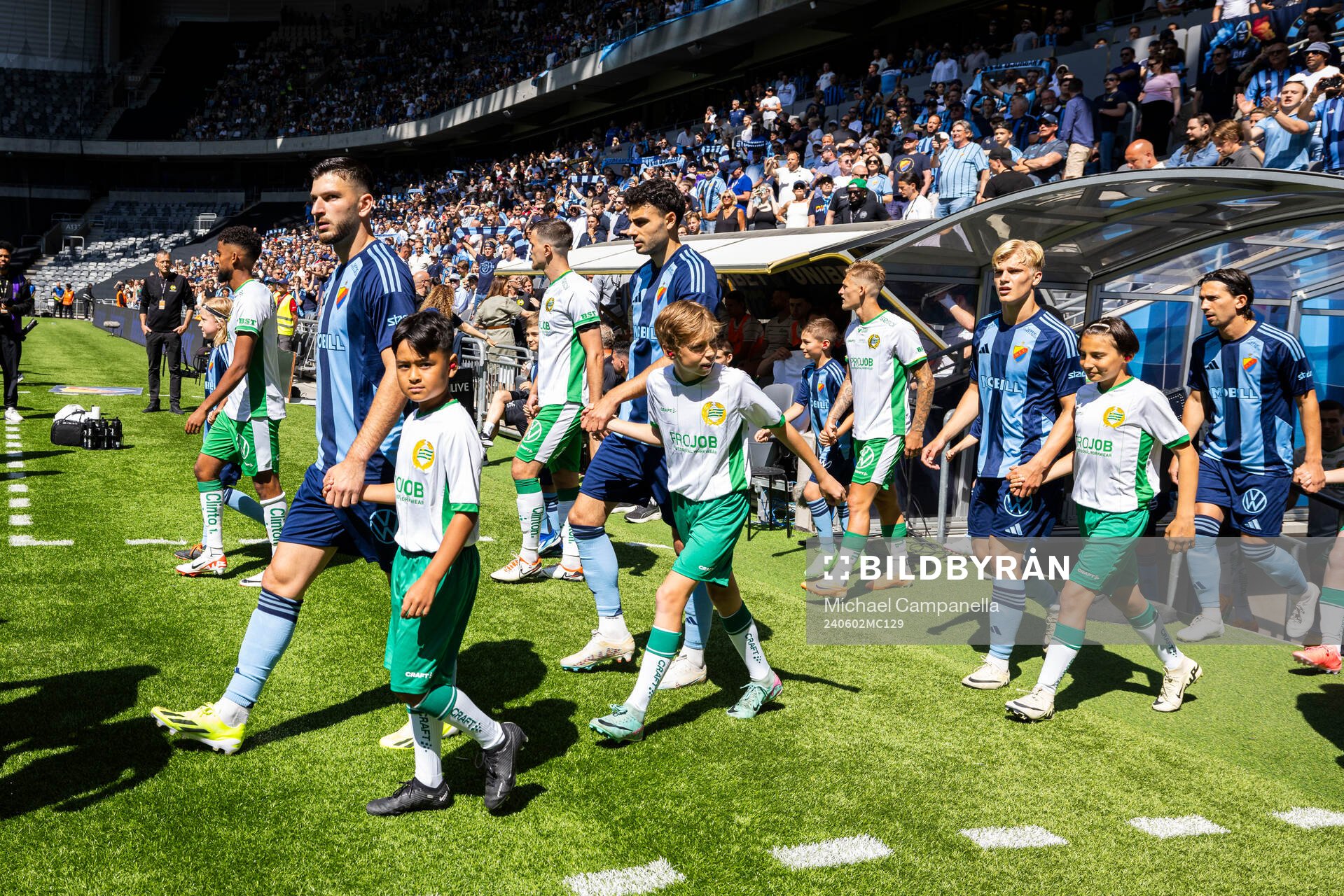 Djurgårdens Besard Sabovic, Deniz Hummet, Lucas Bergvall,