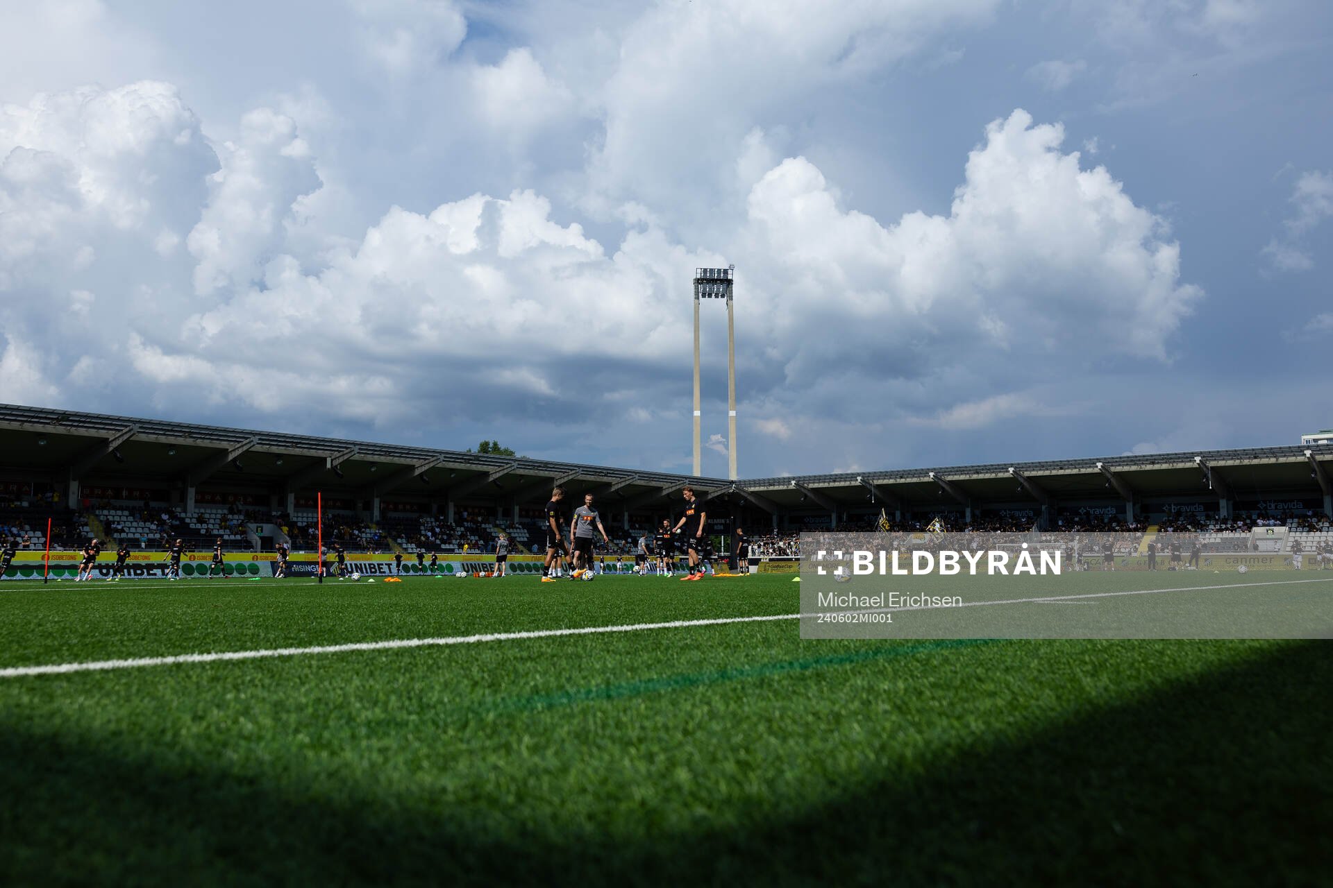 Bravida Arena innan fotbollsmatchen i Allsvenskan mellan
