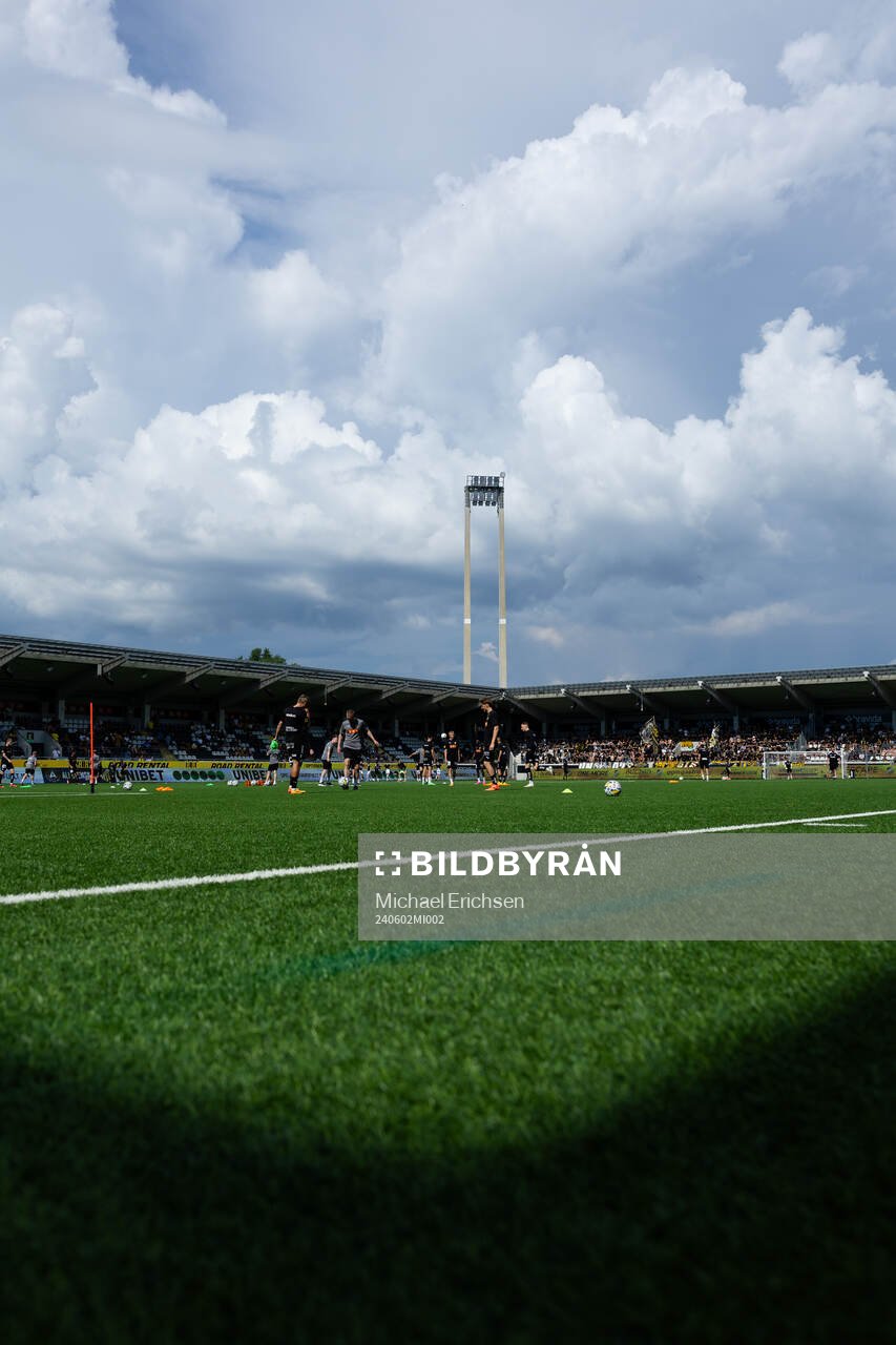Bravida Arena innan fotbollsmatchen i Allsvenskan mellan