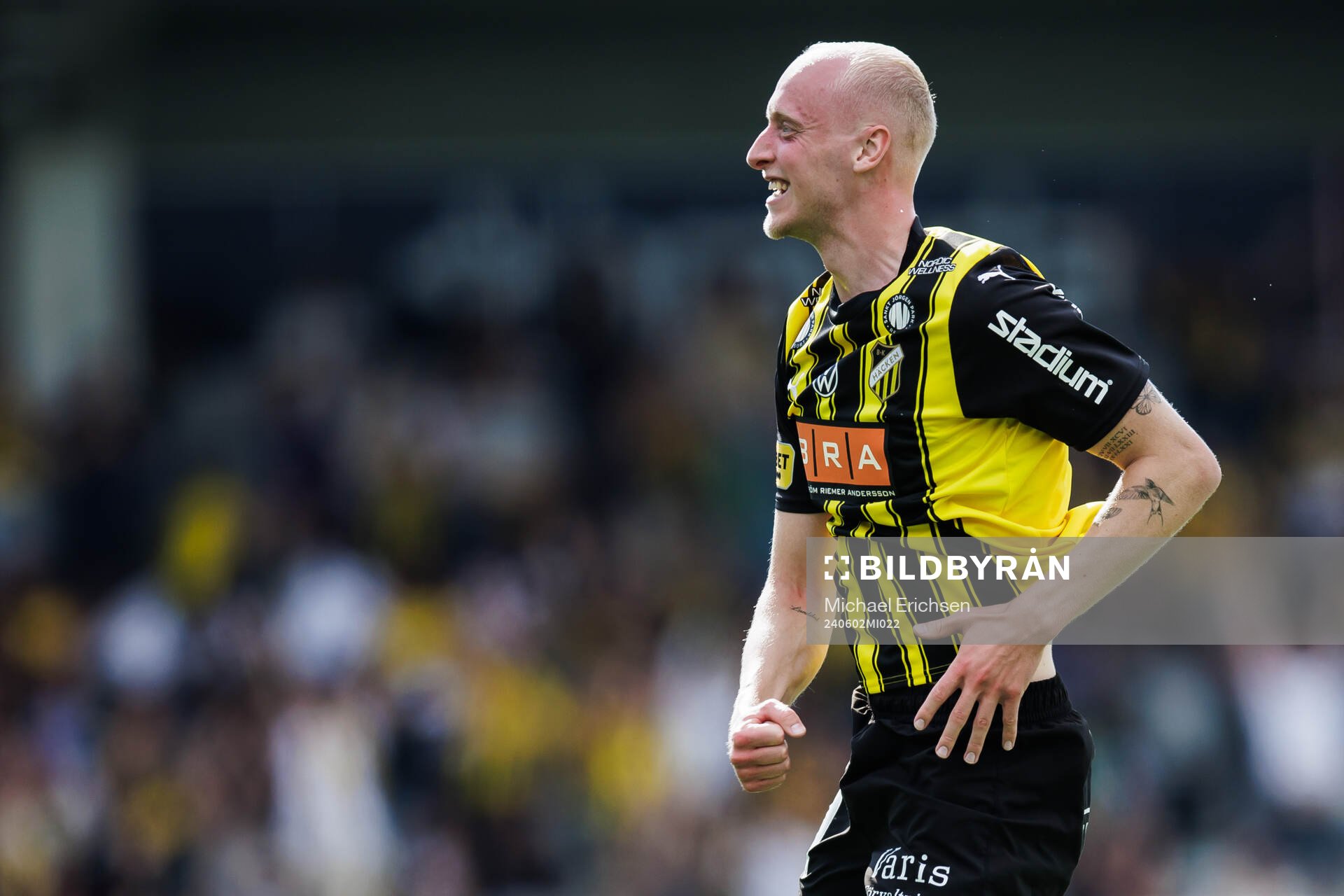 Häckens Valgeir Lunddal jublar