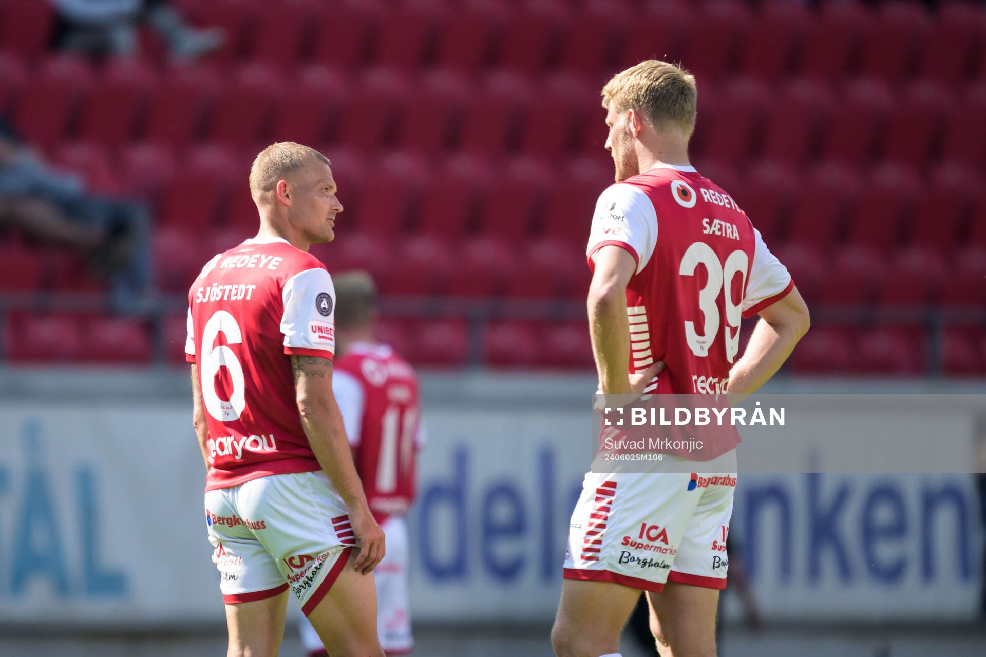 Kalmars Rasmus Sjöstedt och Lars Saetra deppar