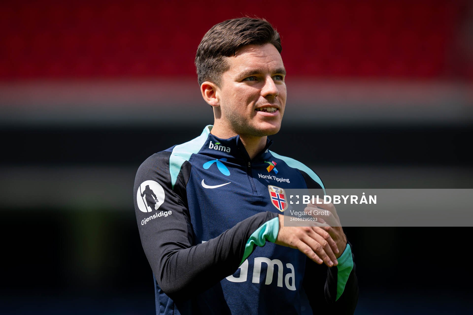 Hugo Vetlesen of the Norwegian national football team