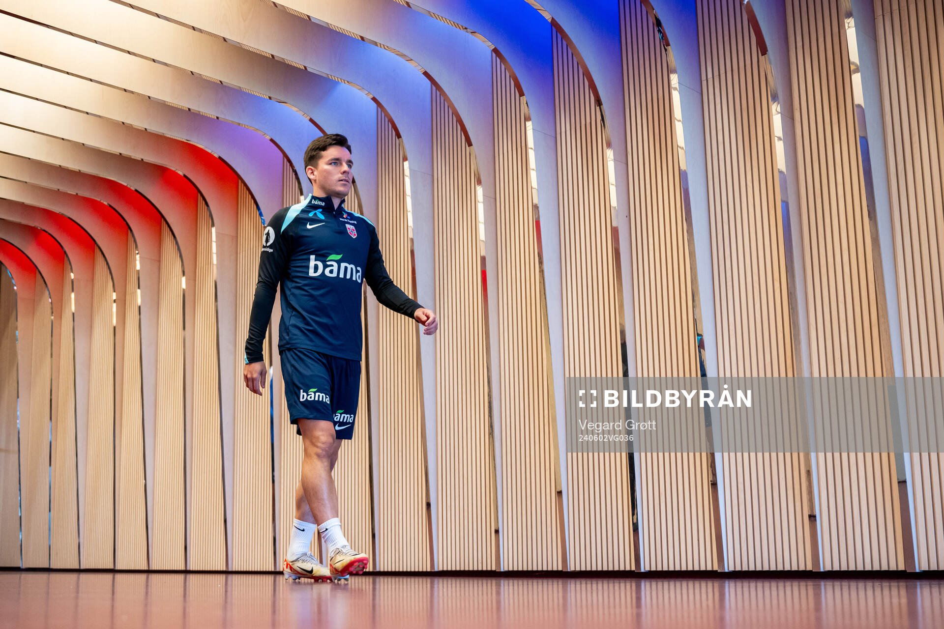 Hugo Vetlesen of the Norwegian national football team
