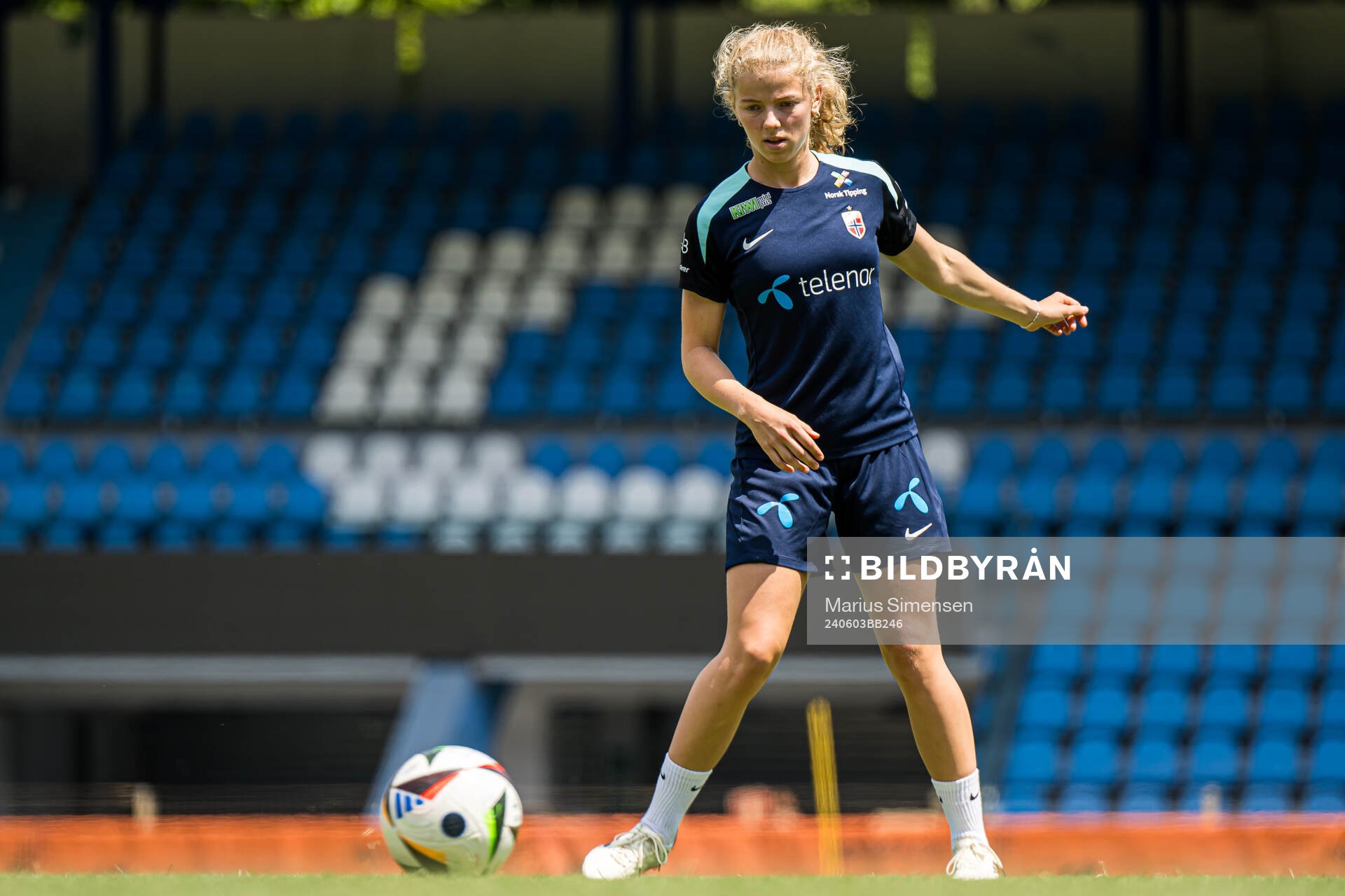 Justine Kvaleng Kielland of the Norwegian women's national