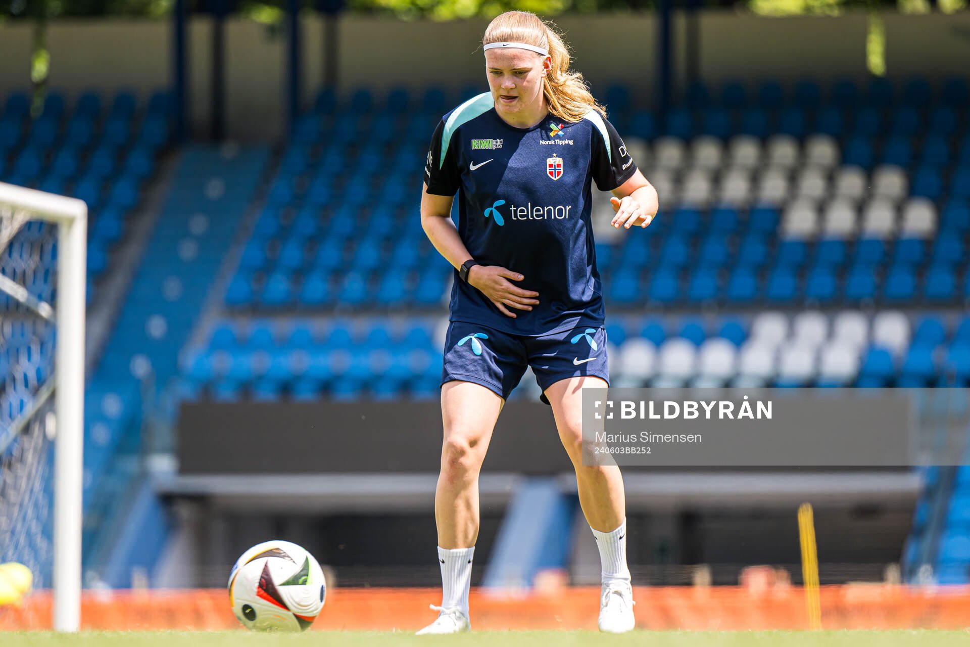 Signe Gaupset of the Norwegian women's national football