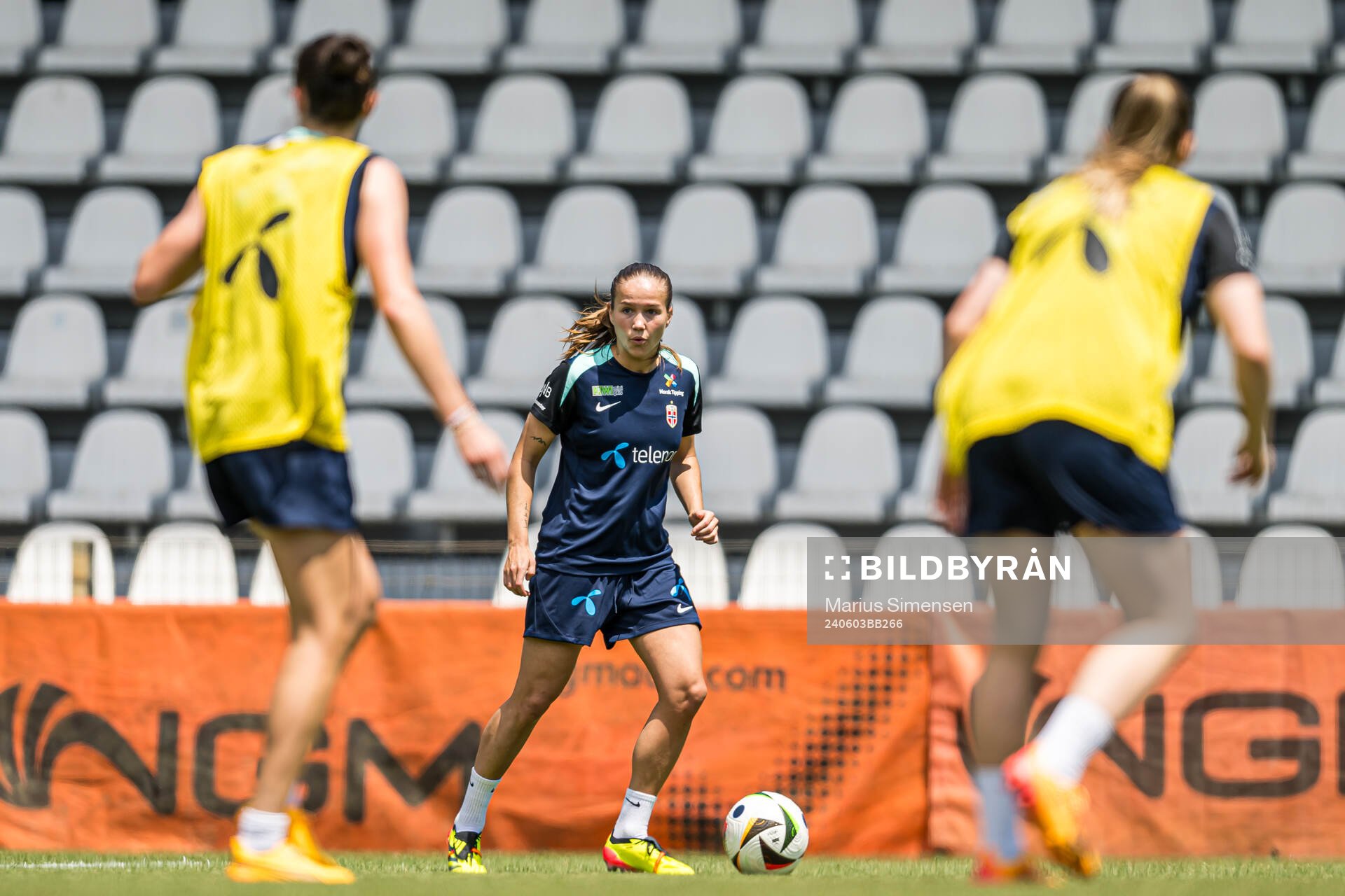 Guro Reiten of the Norwegian women's national football team
