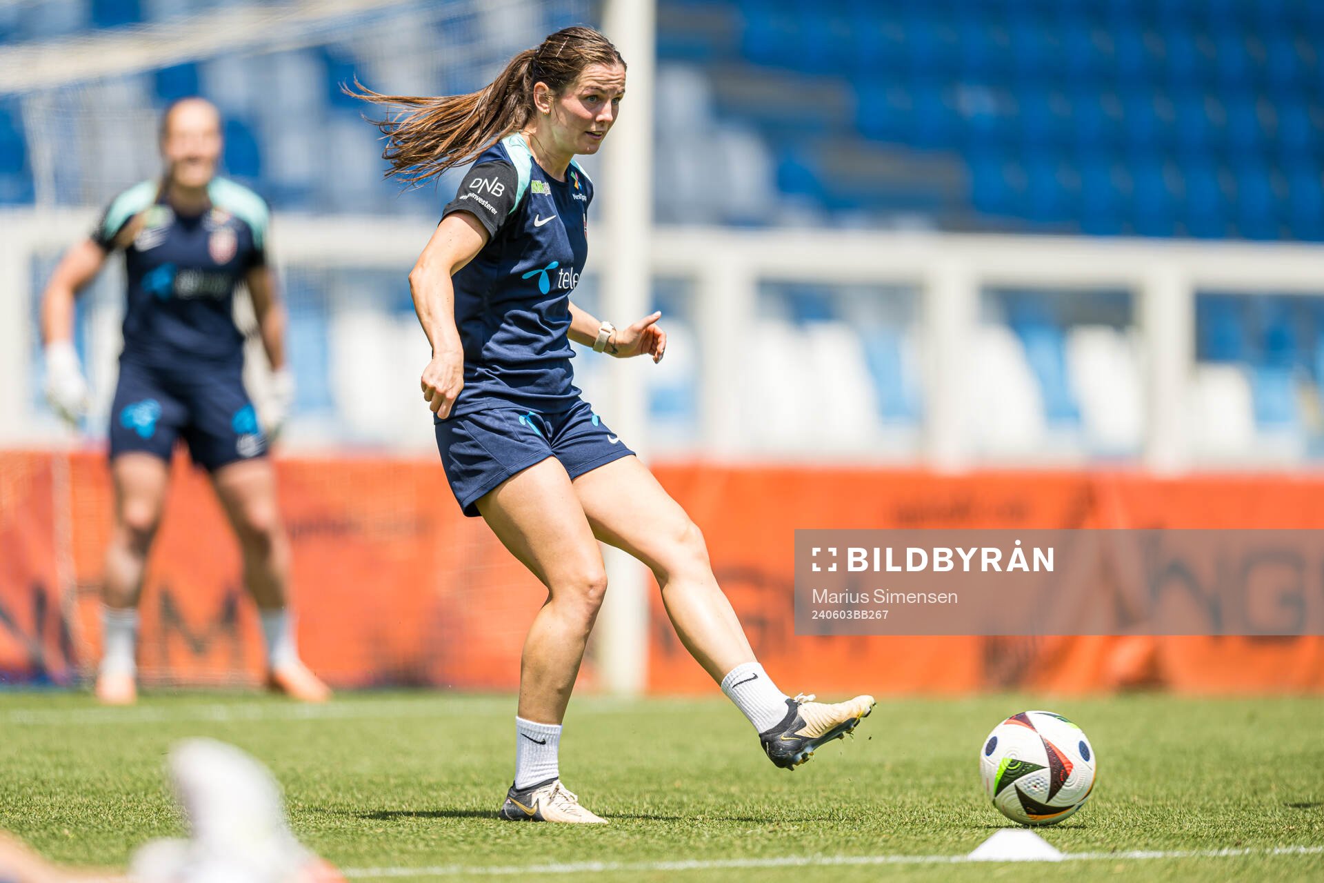 Tuva Hansen of the Norwegian women's national football team