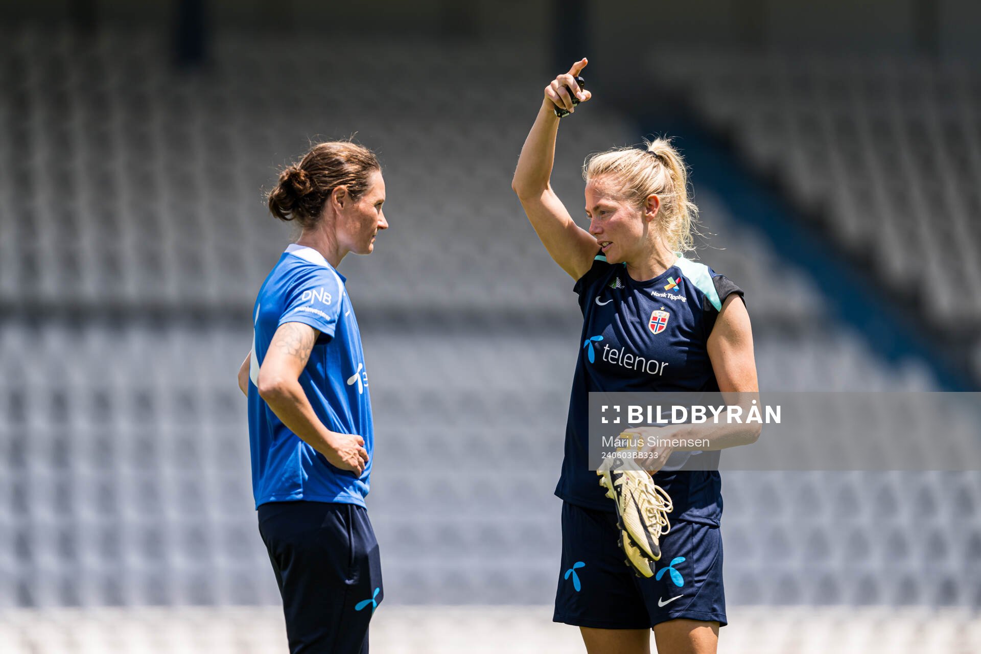 Guro Bergsvand of the Norwegian women's national football