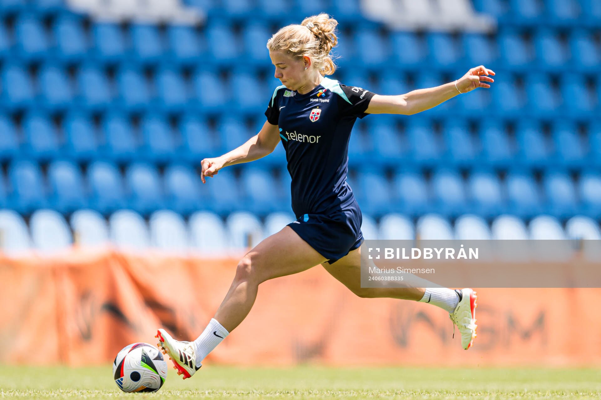Justine Kvaleng Kielland of the Norwegian women's national