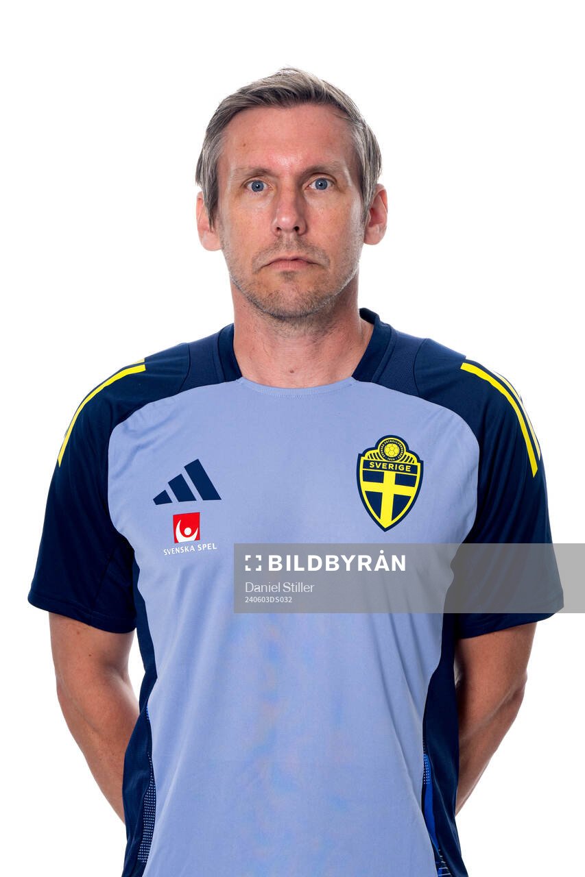 of the Swedish national football team poses for a portrait