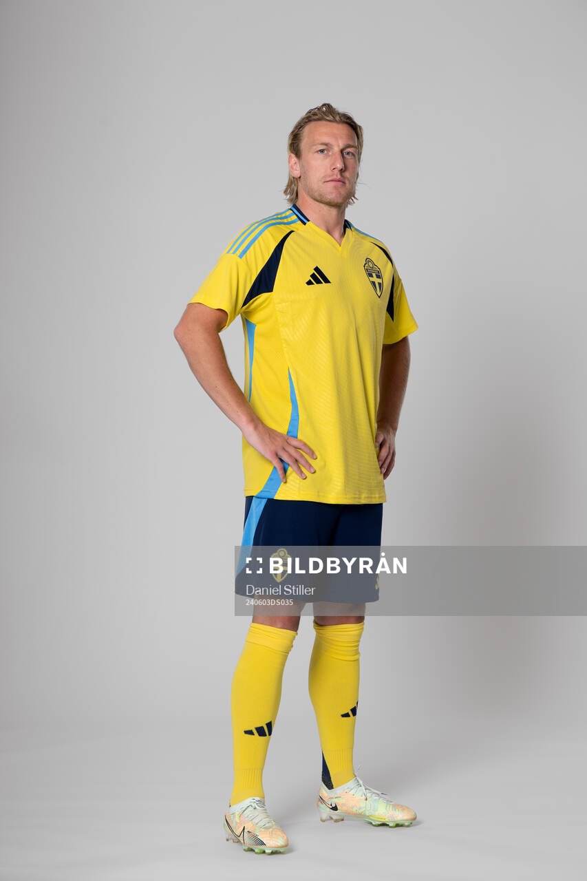 Emil Forsberg of the Swedish national football team poses