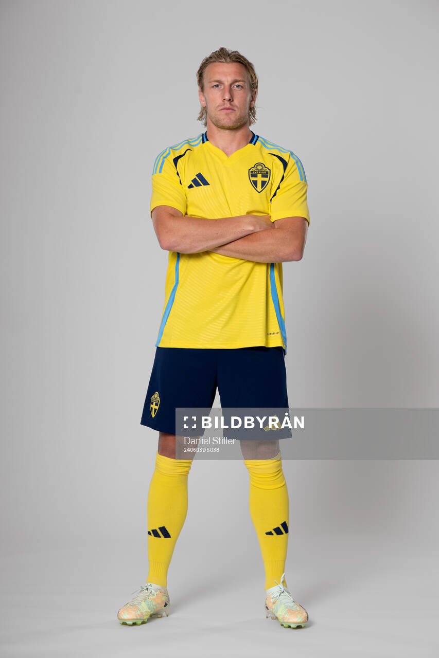 Emil Forsberg of the Swedish national football team poses
