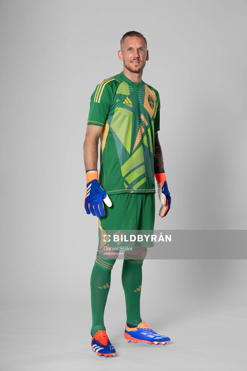 Goalkeeper Robin Olsen of the Swedish national football